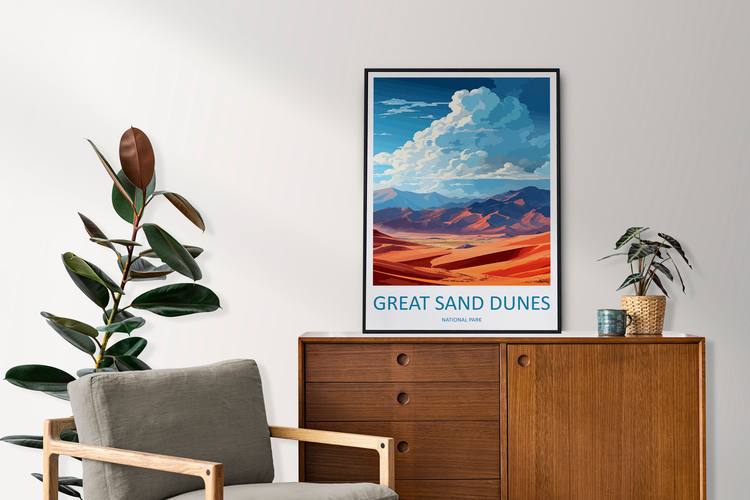 Great Sand Dunes National Park Travel Print Wall Art Great Sand Dunes Wall Hanging Home Décor Great Sand Dunes Gift Art Lovers Colorado Art