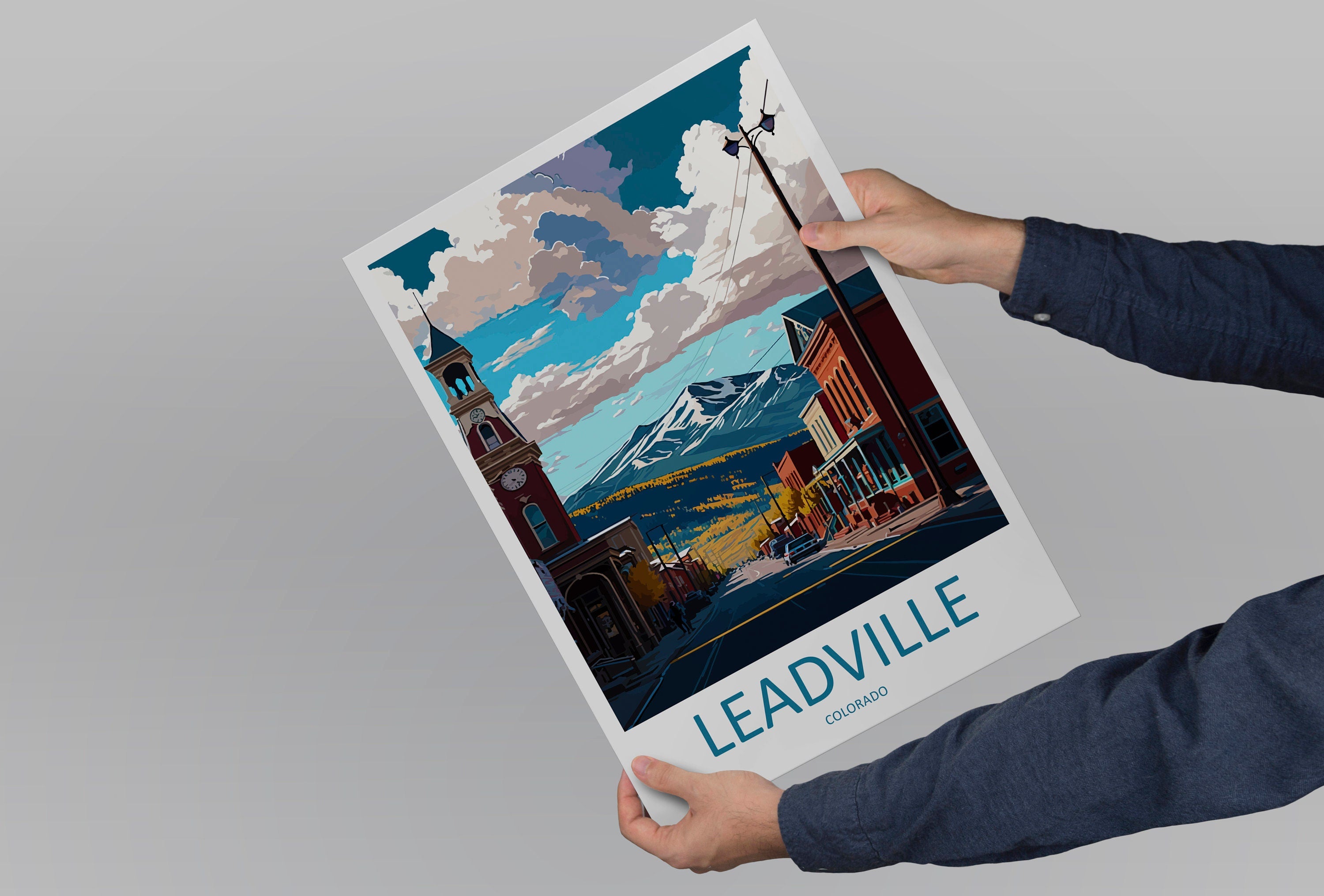 Leadville Travel Print Wall Art Leadville Wall Hanging Home Décor Leadville Gift Art Lovers Colorado Art Gift Lover Print