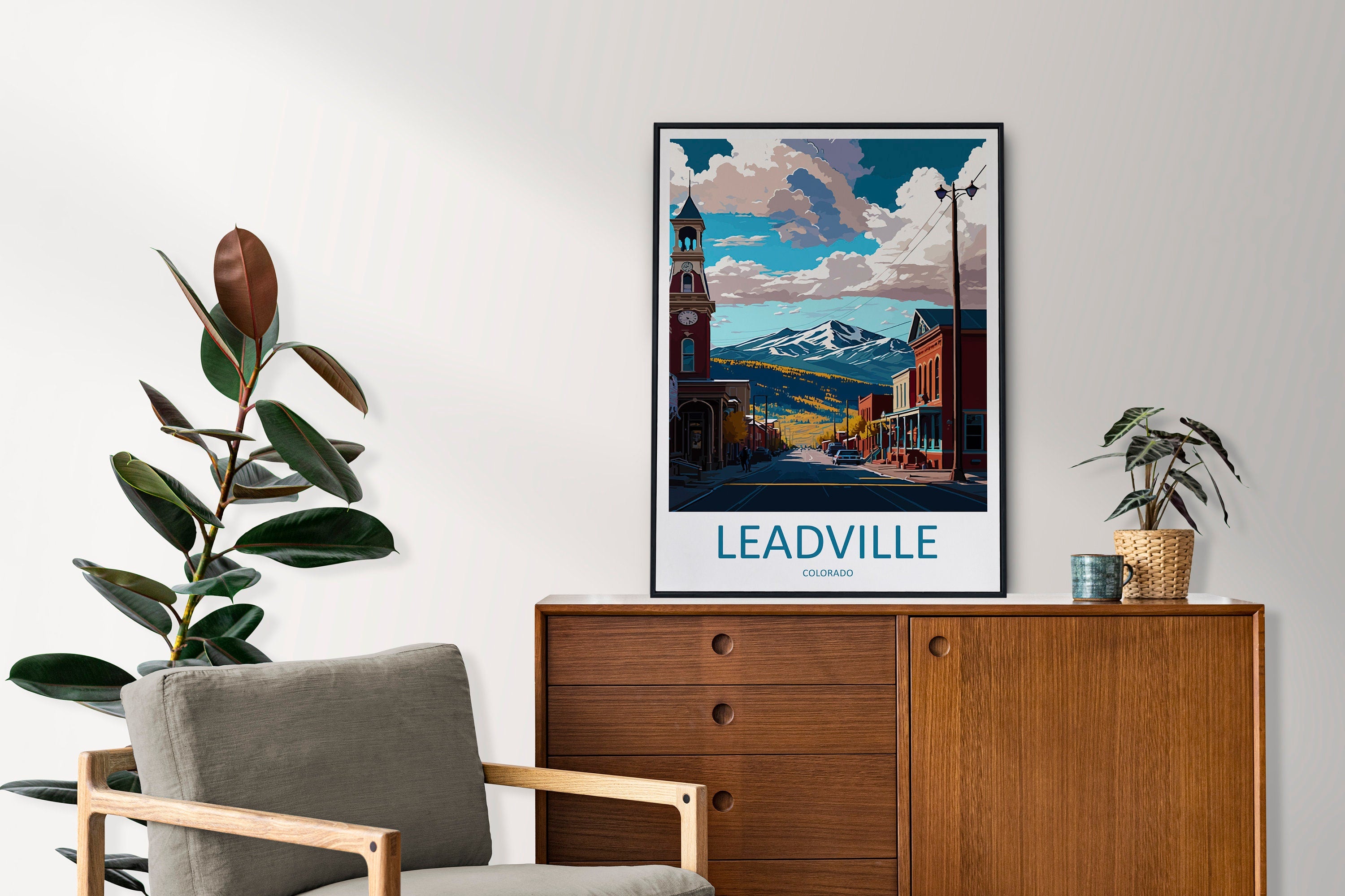 Leadville Travel Print Wall Art Leadville Wall Hanging Home Décor Leadville Gift Art Lovers Colorado Art Gift Lover Print