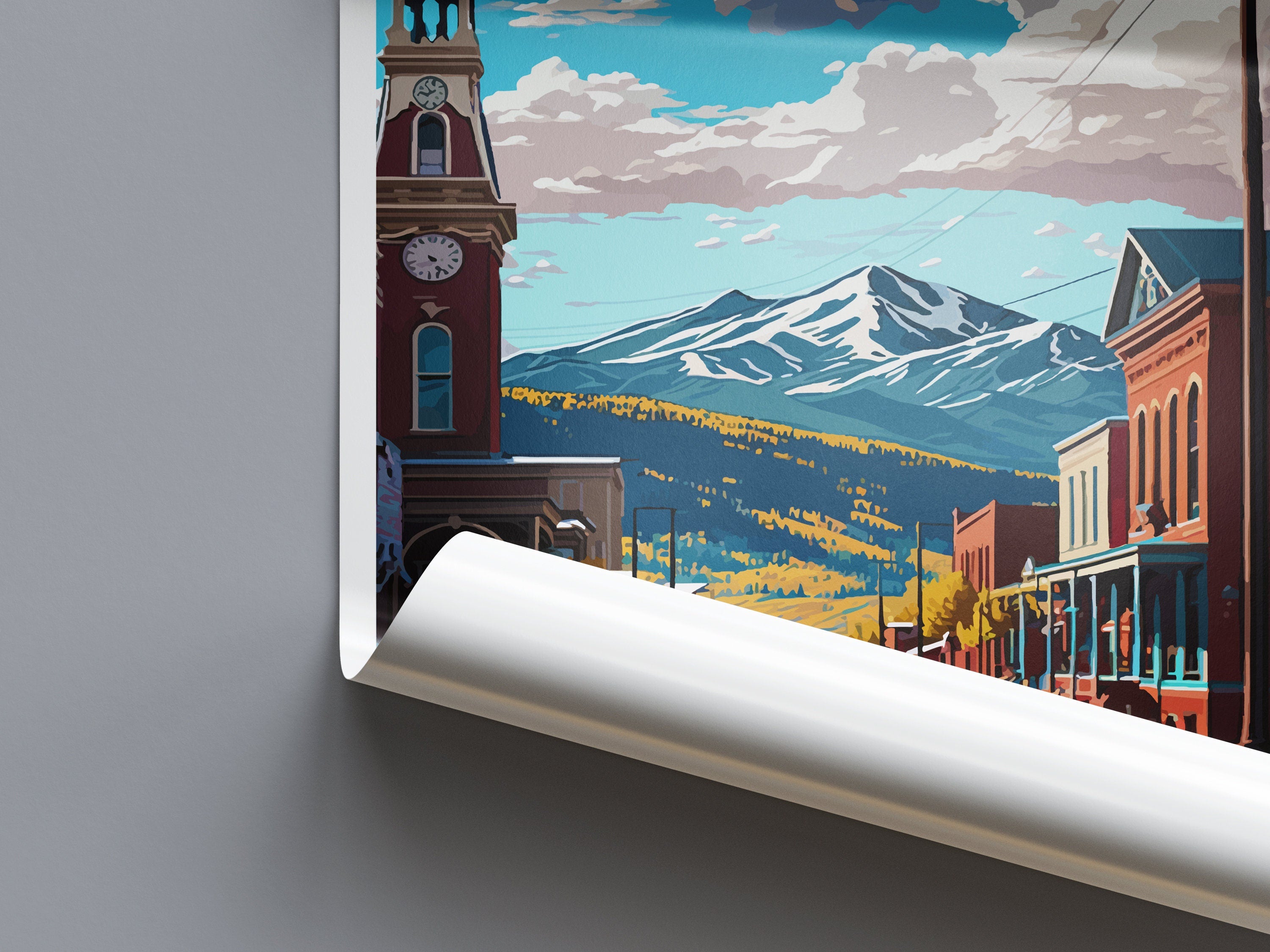 Leadville Travel Print Wall Art Leadville Wall Hanging Home Décor Leadville Gift Art Lovers Colorado Art Gift Lover Print