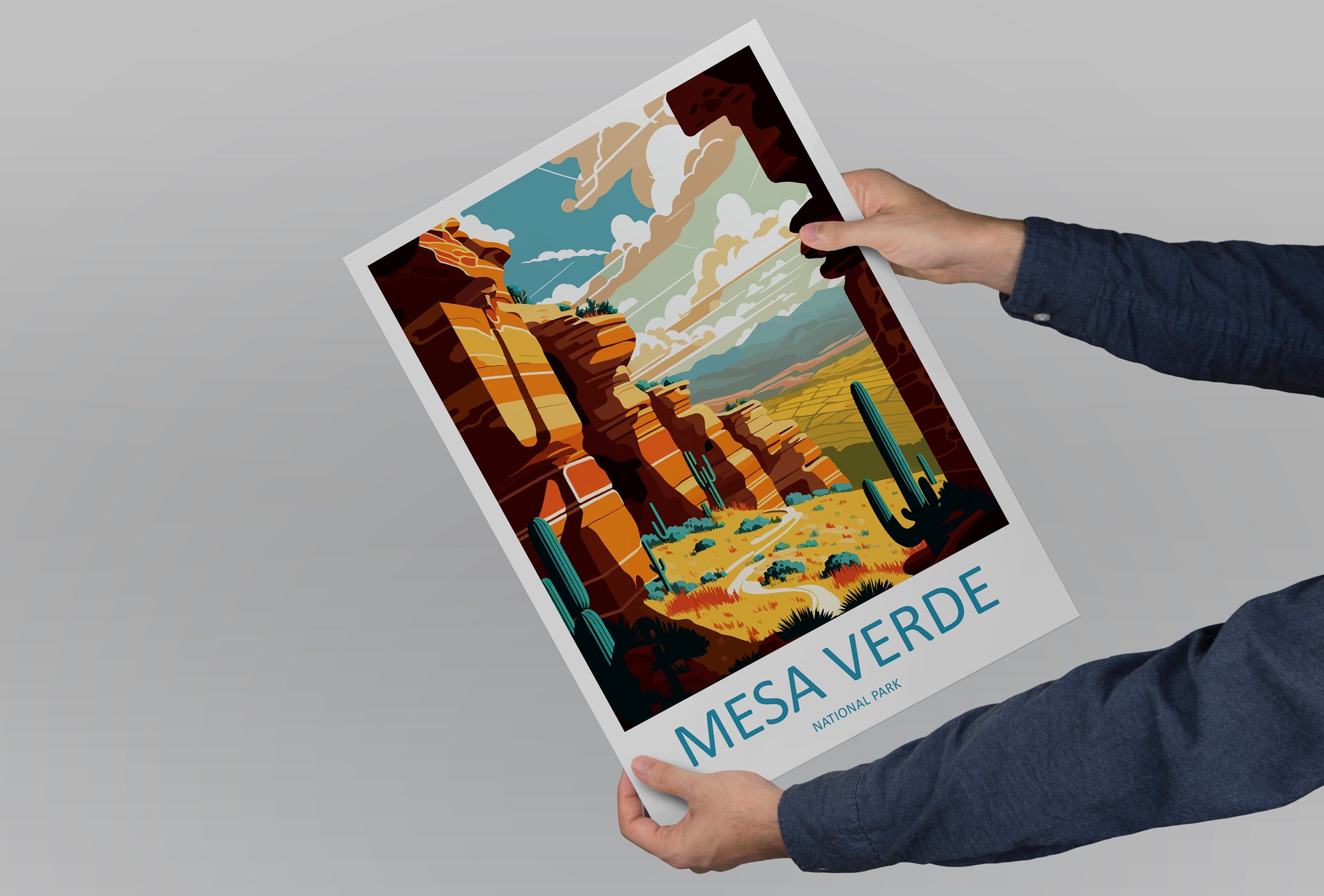 Mesa Verde National Park Travel Print Wall Art Mesa Verde Wall Hanging Home Décor Mesa Verde Gift Art Lovers Colorado Art Gift Lover Print