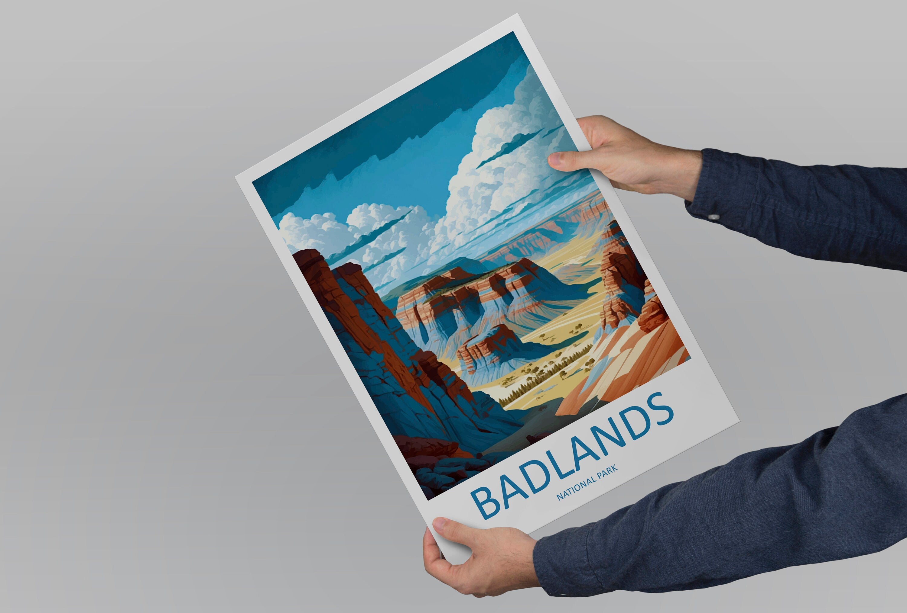 Badlands National Park Travel Print Wall Art Badlands National Park Wall Hanging Home Décor Badlands National Park Gift Art Lovers