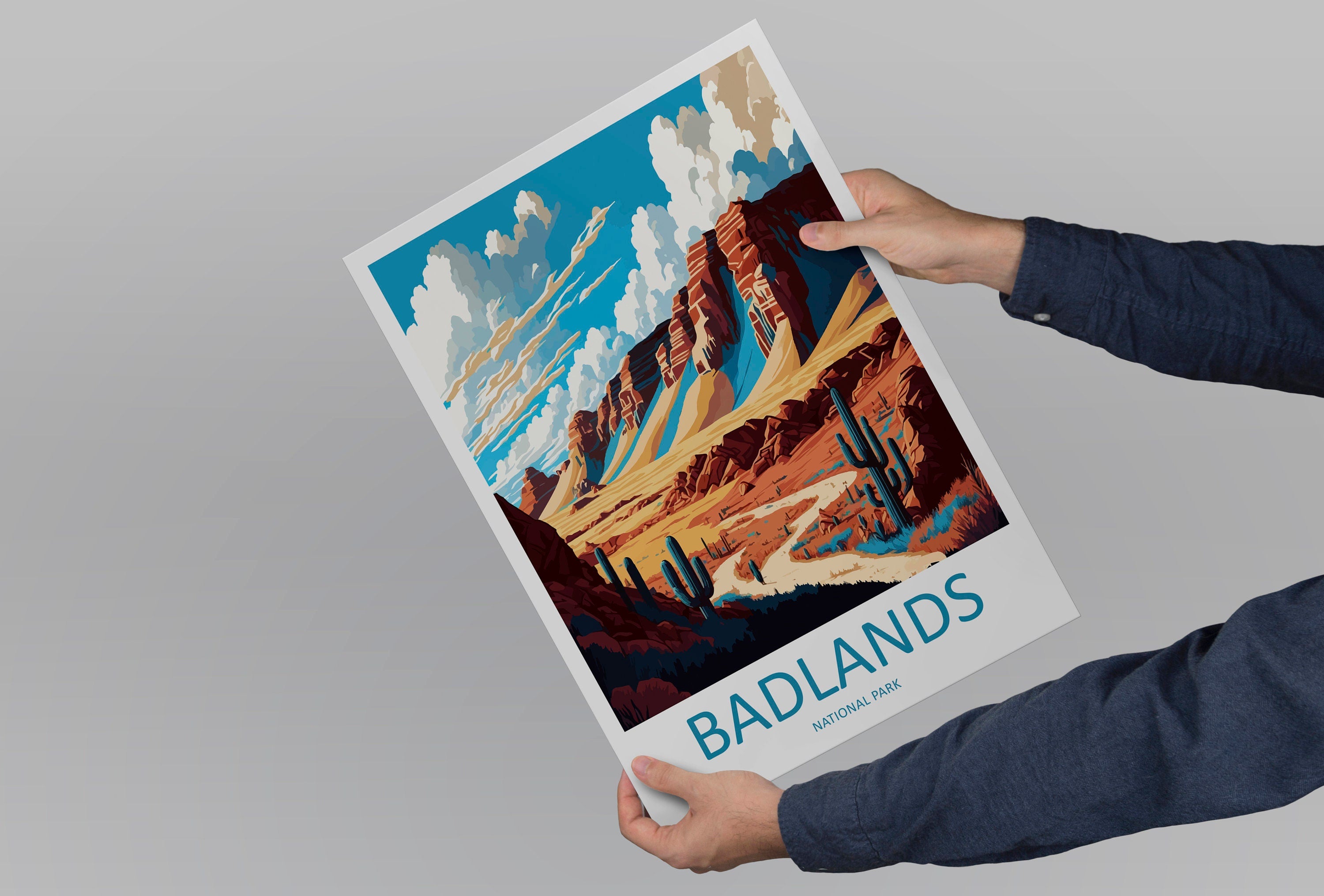 Badlands National Park Travel Print Wall Art Badlands National Park Wall Hanging Home Décor Badlands National Park Gift Art Lovers