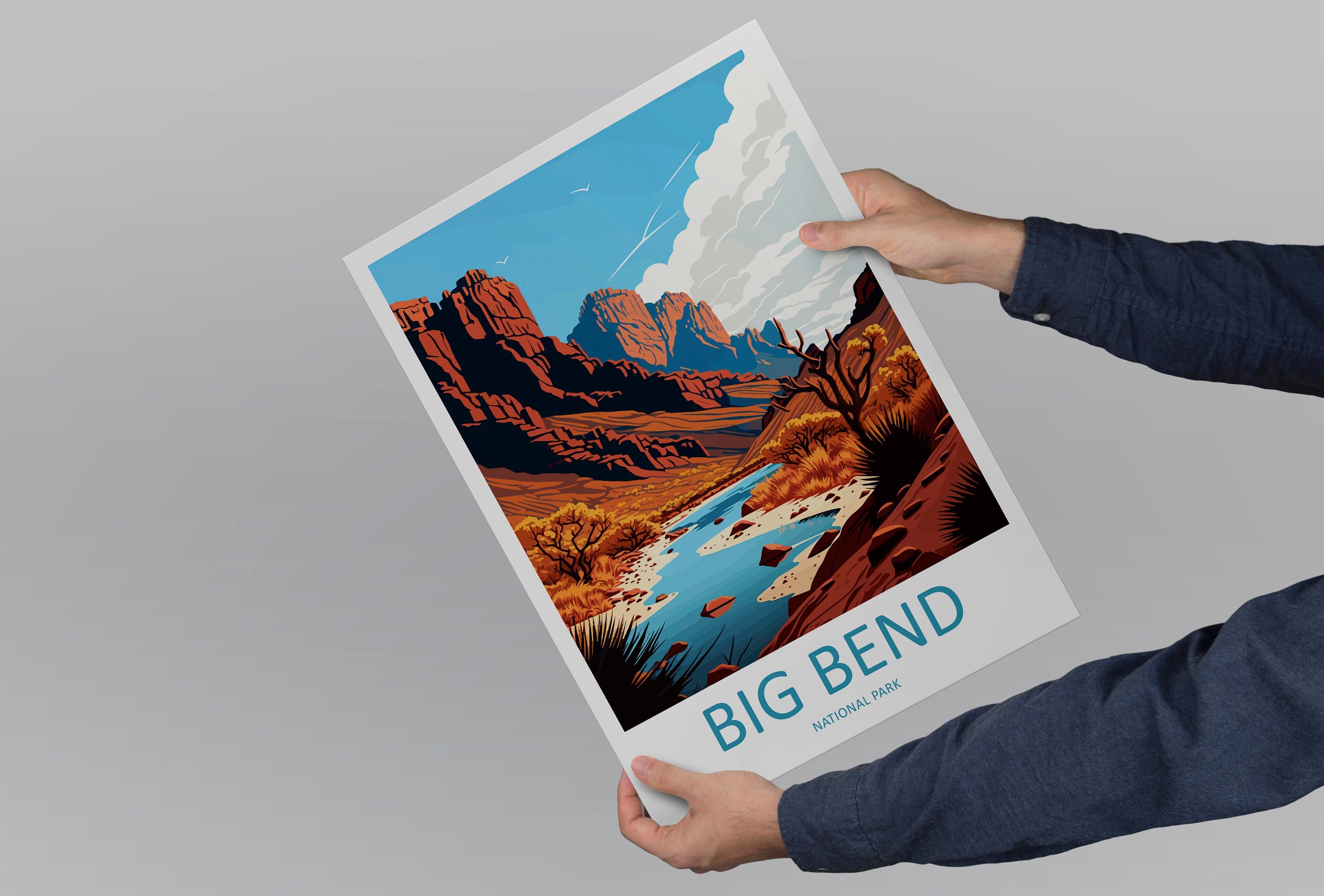 Big Bend National Park Travel Print Wall Art Big Bend National Park Wall Hanging Home Décor Big Bend National Park Gift Art Lovers Park Art