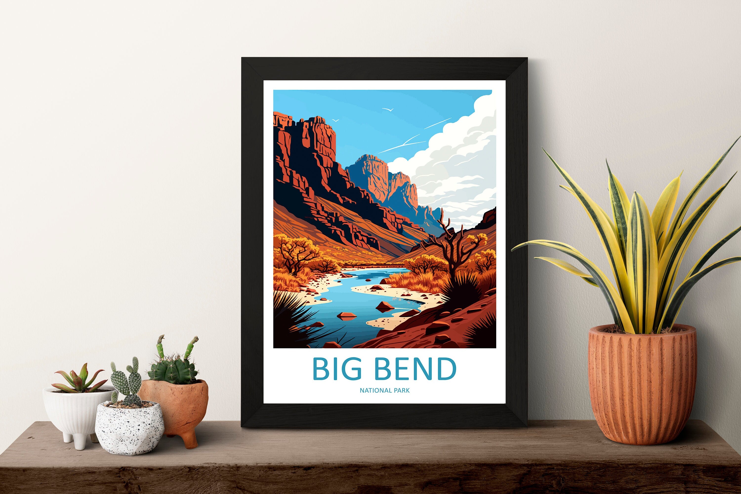 Big Bend National Park Travel Print Wall Art Big Bend National Park Wall Hanging Home Décor Big Bend National Park Gift Art Lovers Park Art