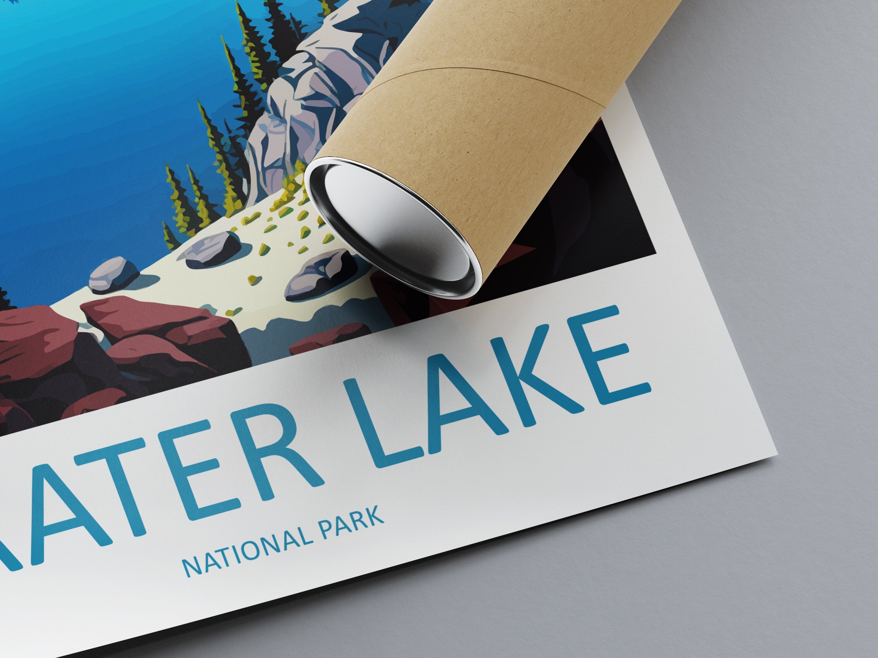 Crater Lake National Park Travel Print Wall Art Crater Lake National Park Wall Hanging Home Décor Crater Lake National Park Gift Art