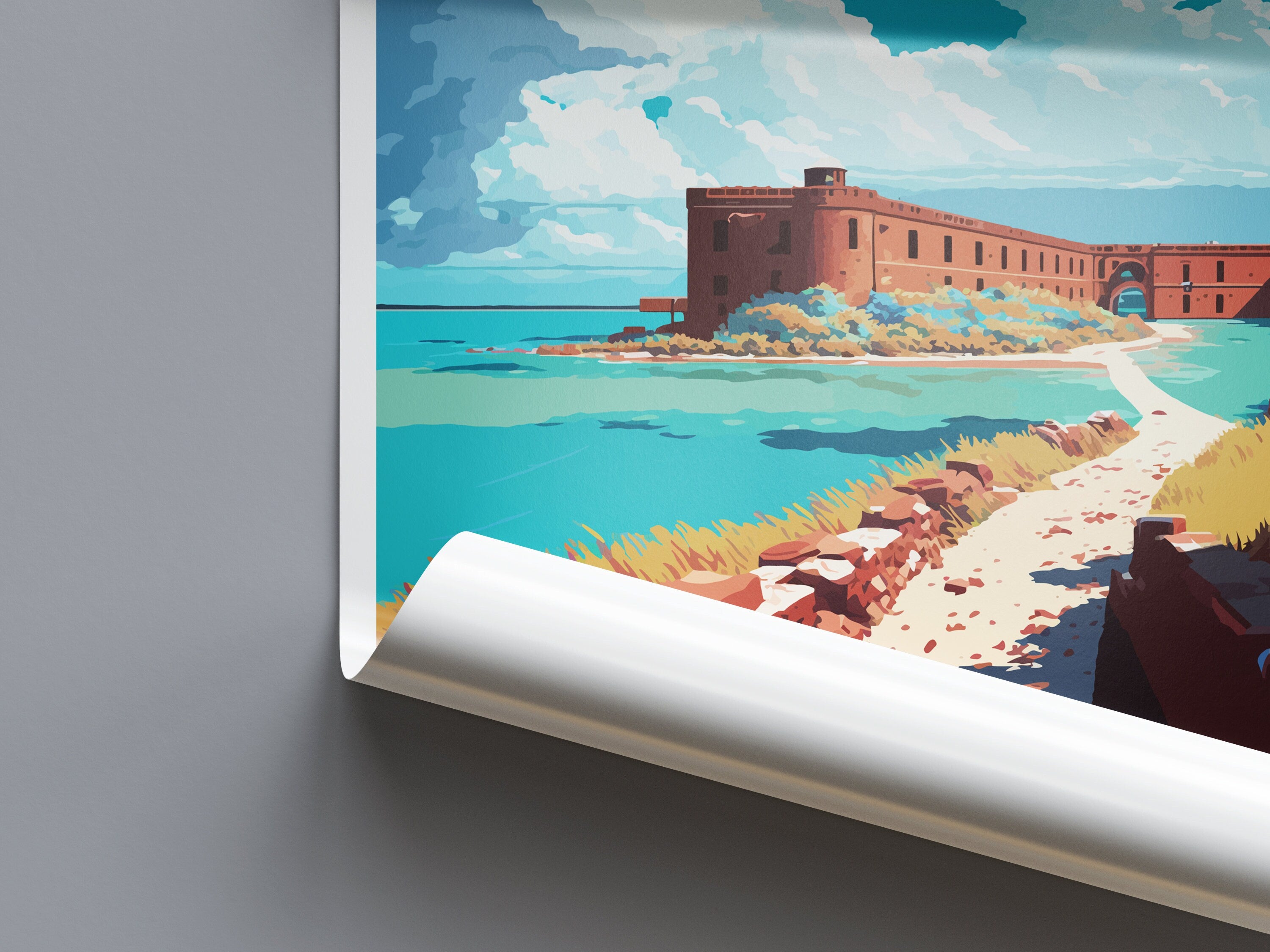 Dry Tortugas National Park Travel Print Wall Art Dry Tortugas National Park Wall Hanging Home Décor Dry Tortugas National Park Gift Art