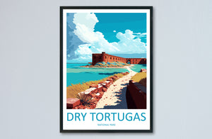 Dry Tortugas National Park Travel Print Wall Art Dry Tortugas National Park Wall Hanging Home Décor Dry Tortugas National Park Gift Art