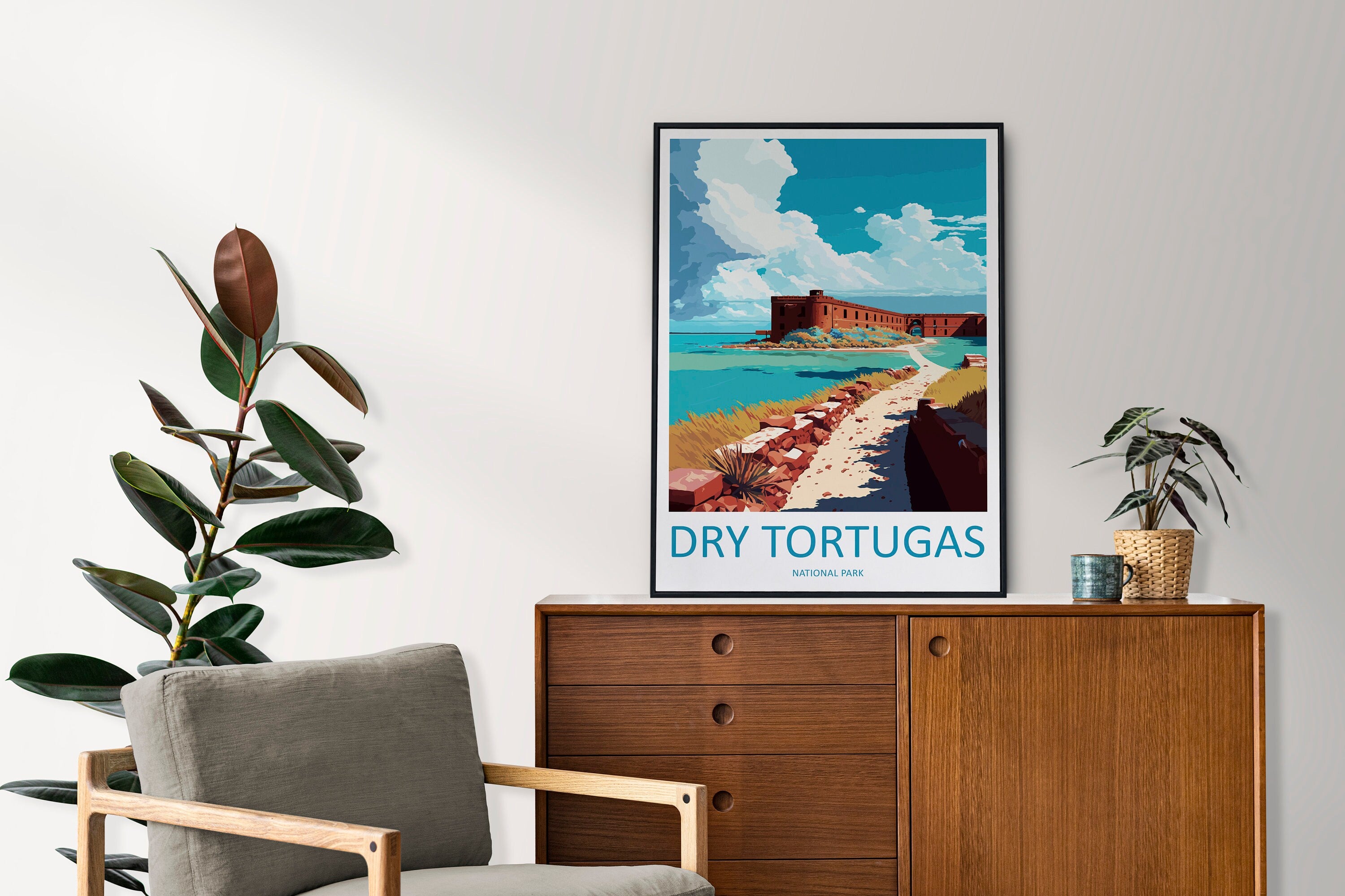 Dry Tortugas National Park Travel Print Wall Art Dry Tortugas National Park Wall Hanging Home Décor Dry Tortugas National Park Gift Art