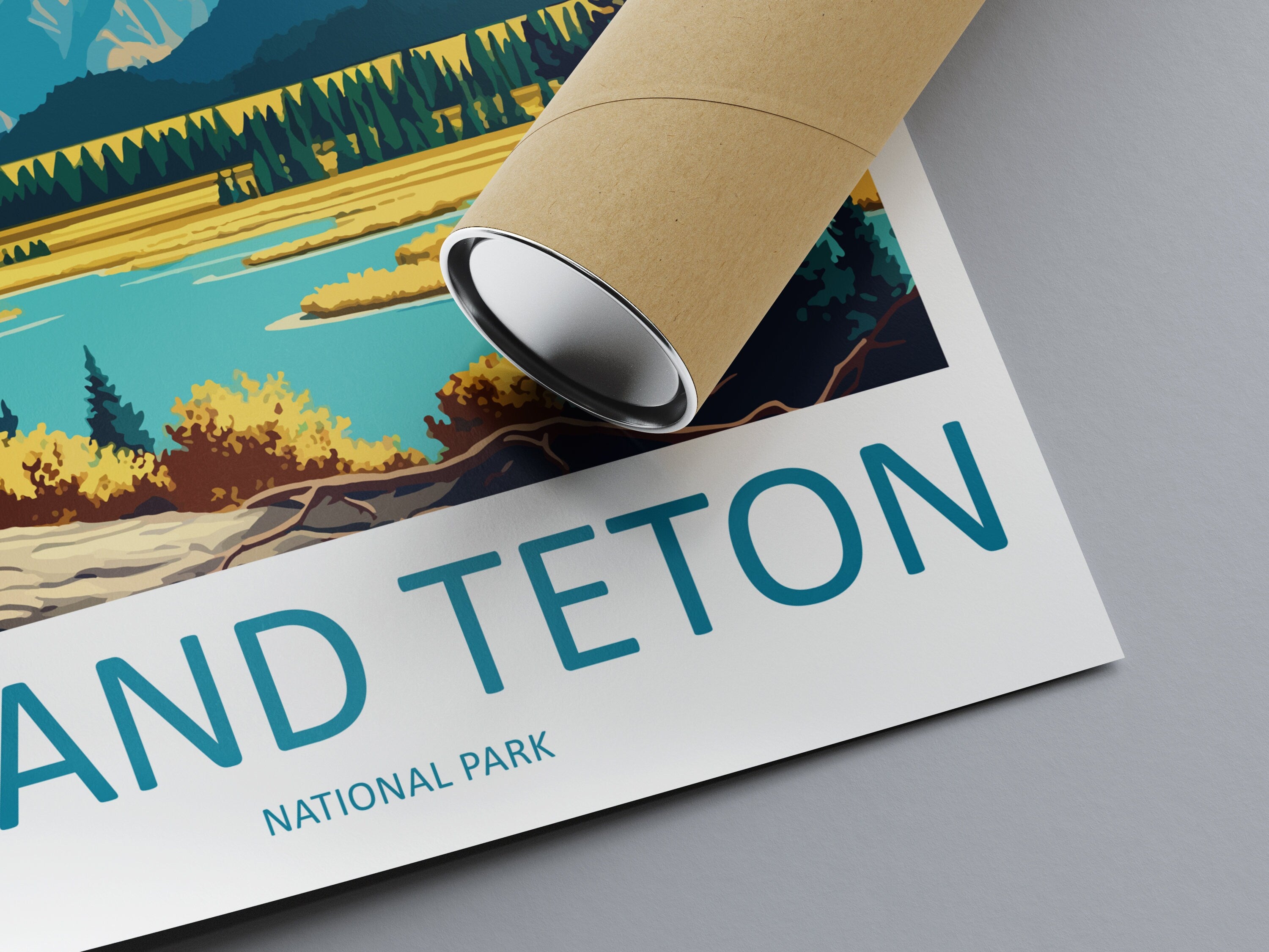 Grand Teton National Park Travel Print Wall Art Grand Teton National Park Wall Hanging Home Décor Grand Teton National Park Gift Art