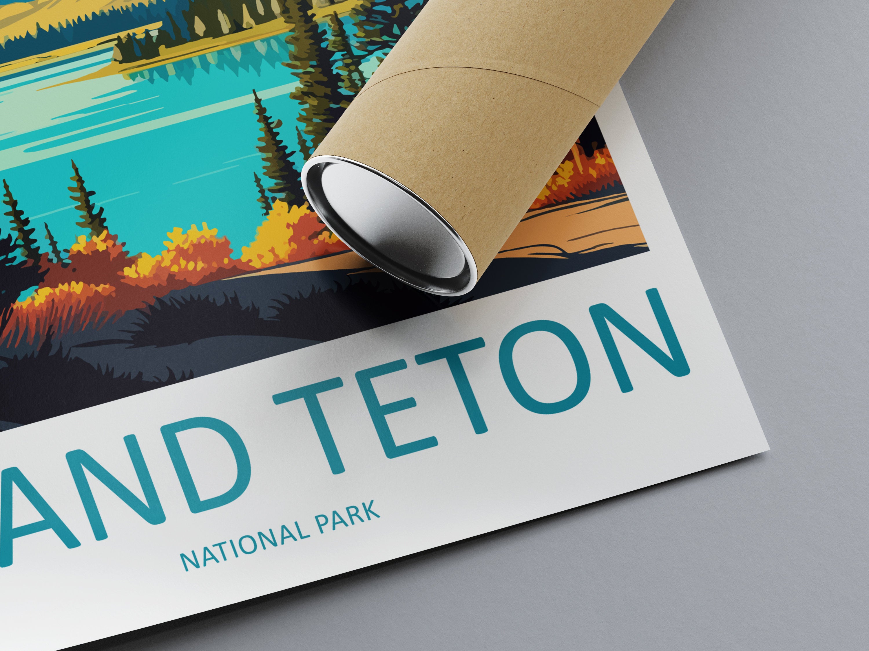 Grand Teton National Park Travel Print Wall Art Grand Teton National Park Wall Hanging Home Décor Grand Teton National Park Gift Art