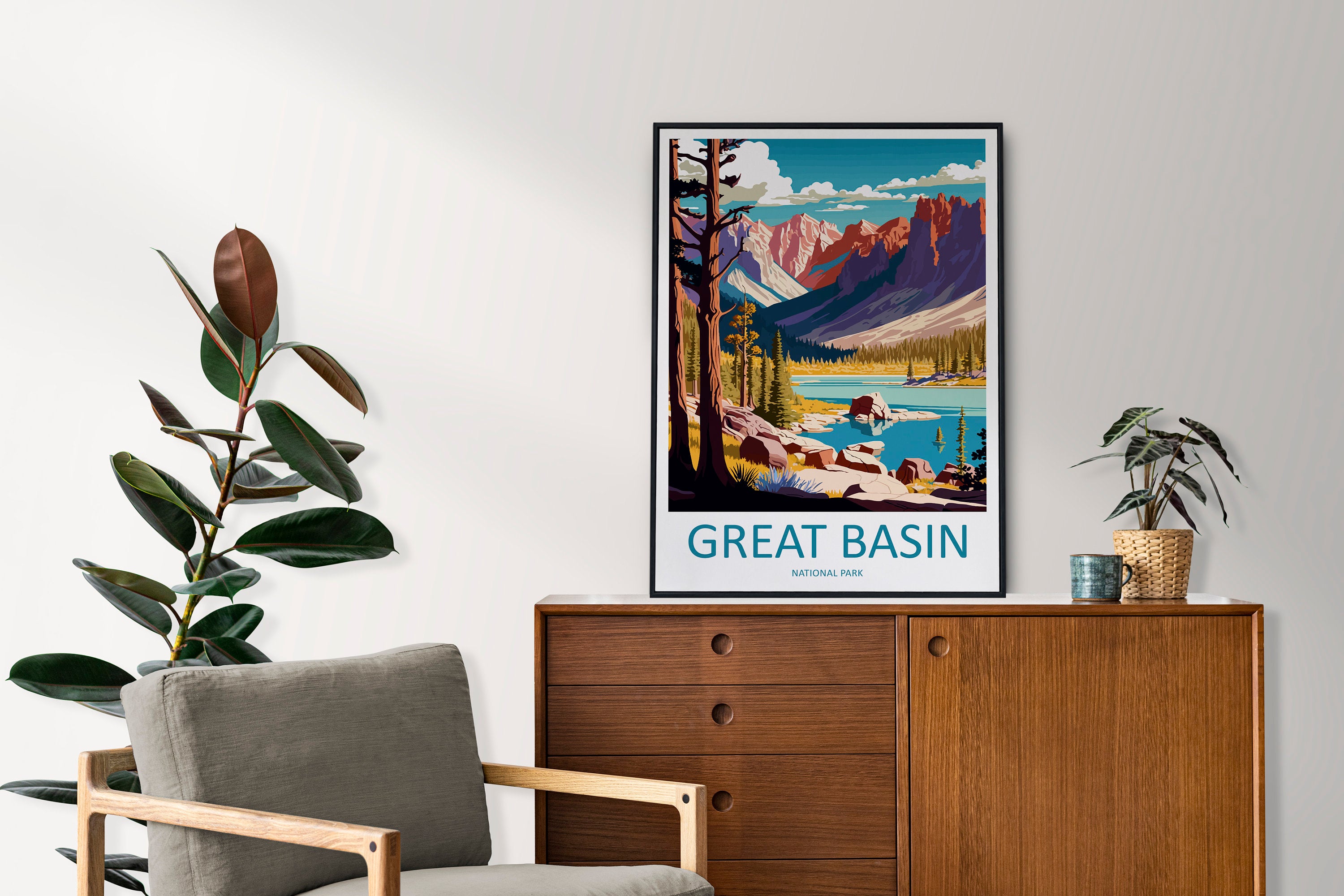 Great Basin National Park Travel Print Wall Art Great Basin National Park Wall Hanging Home Décor Great Basin National Park Gift Art