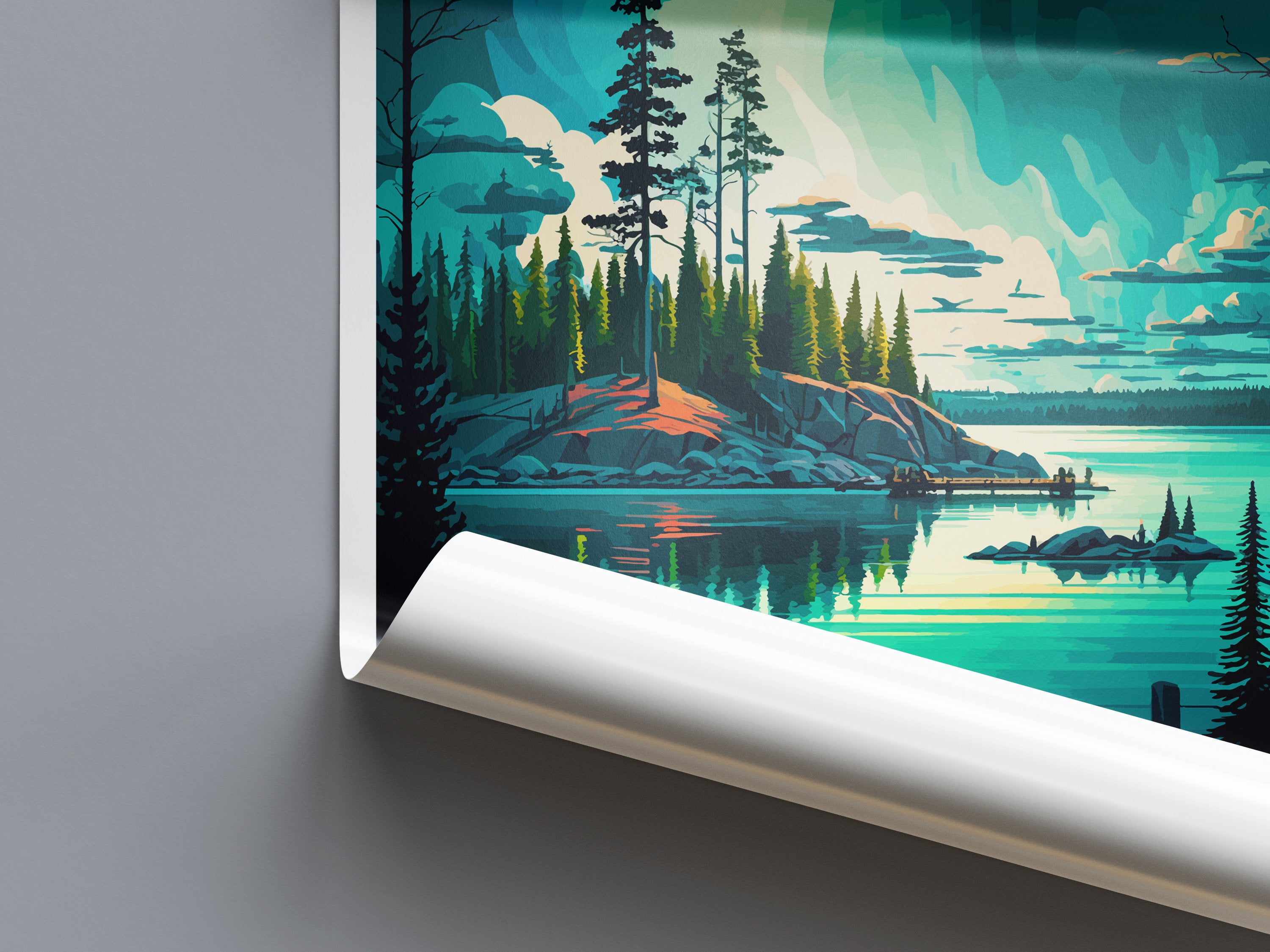 Voyageurs National Park Travel Print Wall Art Voyageurs National Park Wall Hanging Home Décor Voyageurs National Park Art Gift Poster