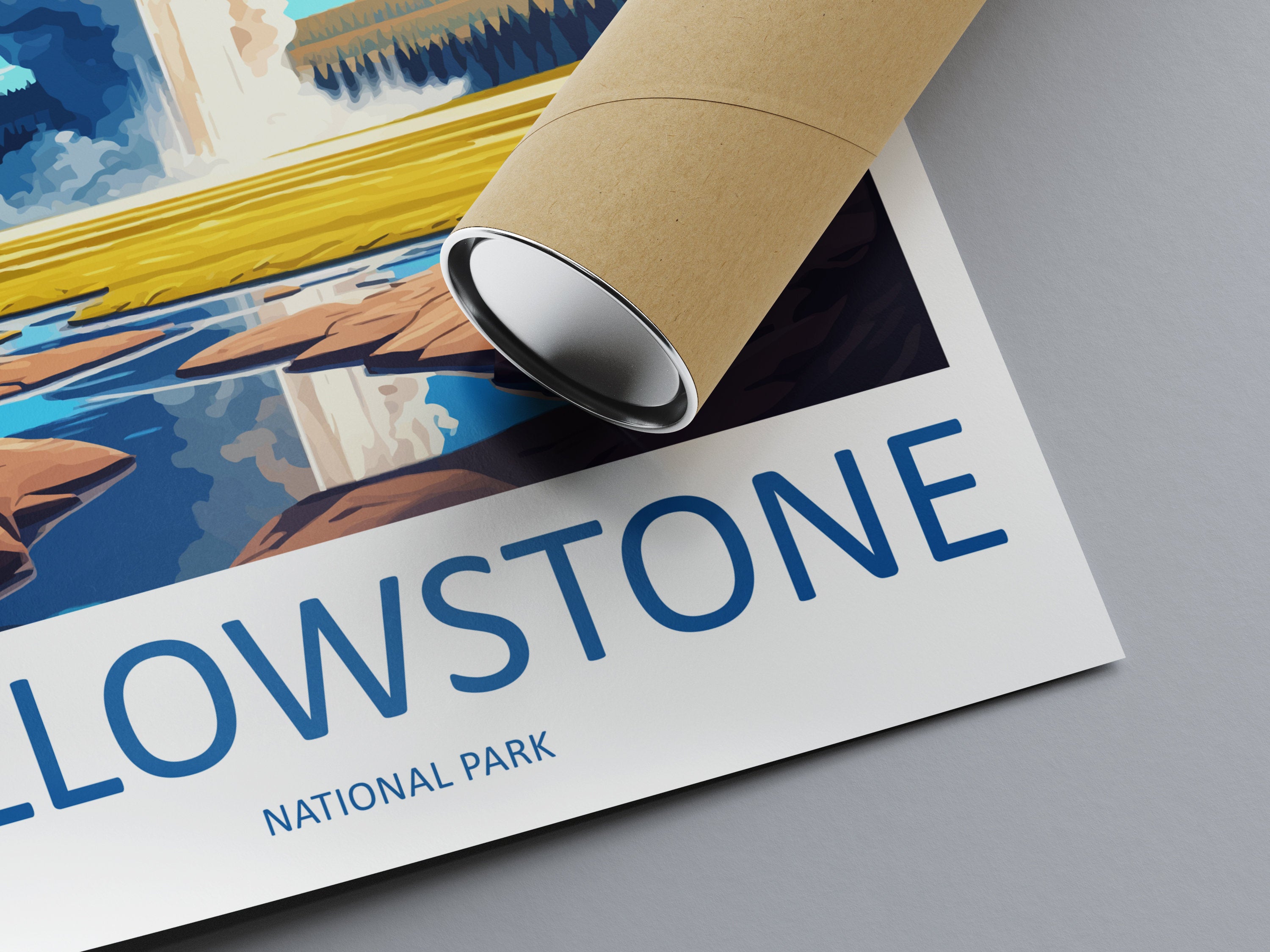 Yellowstone National Park Travel Print Wall Art Yellowstone National Park Wall Hanging Home Décor Yellowstone National Park Art Gift Poster