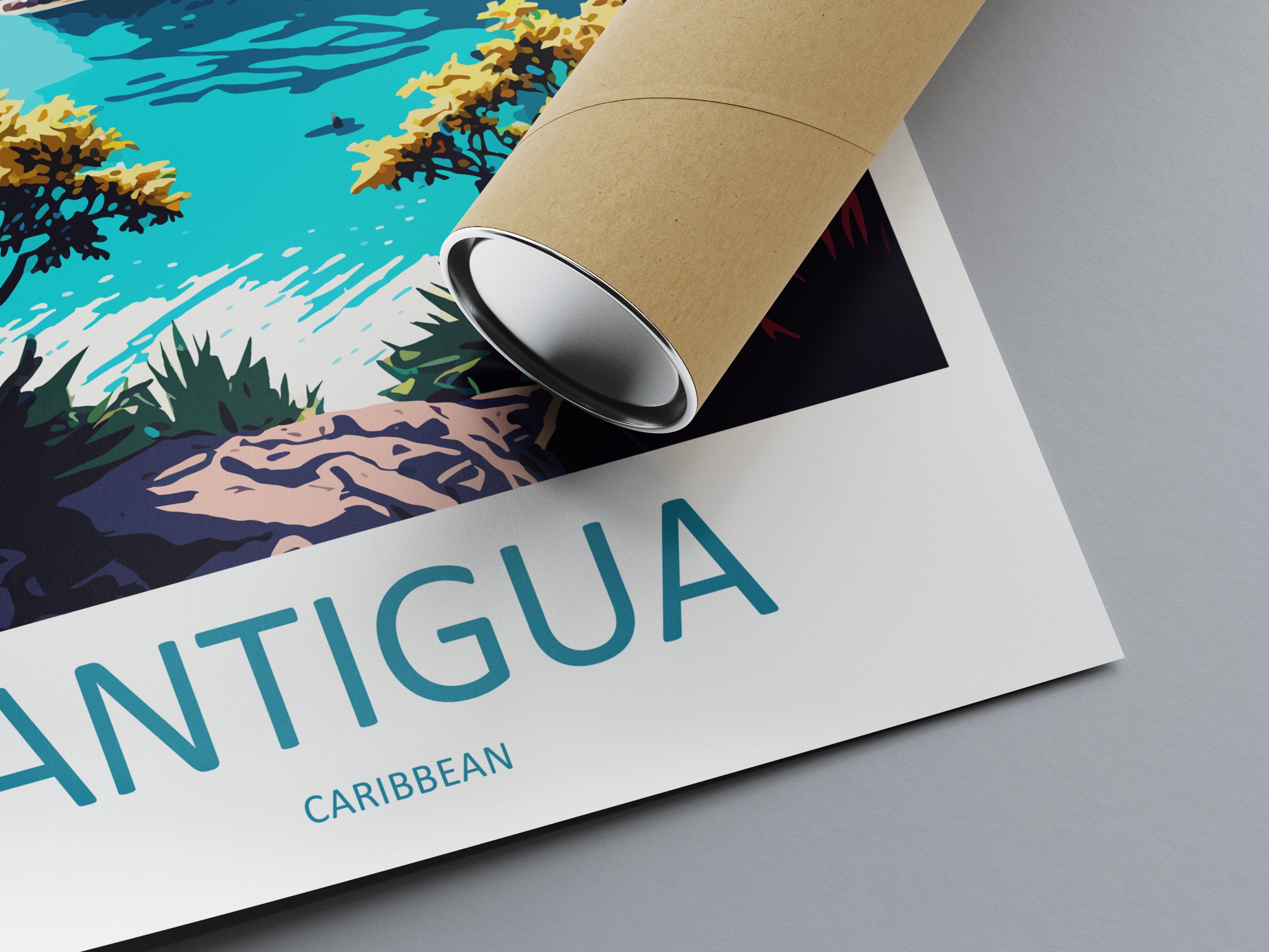 Antigua Travel Print Wall Art Antigua Wall Hanging Home Décor Antigua Gift Art Lovers Wall Art Caribbean Travel Print Antigua Decor