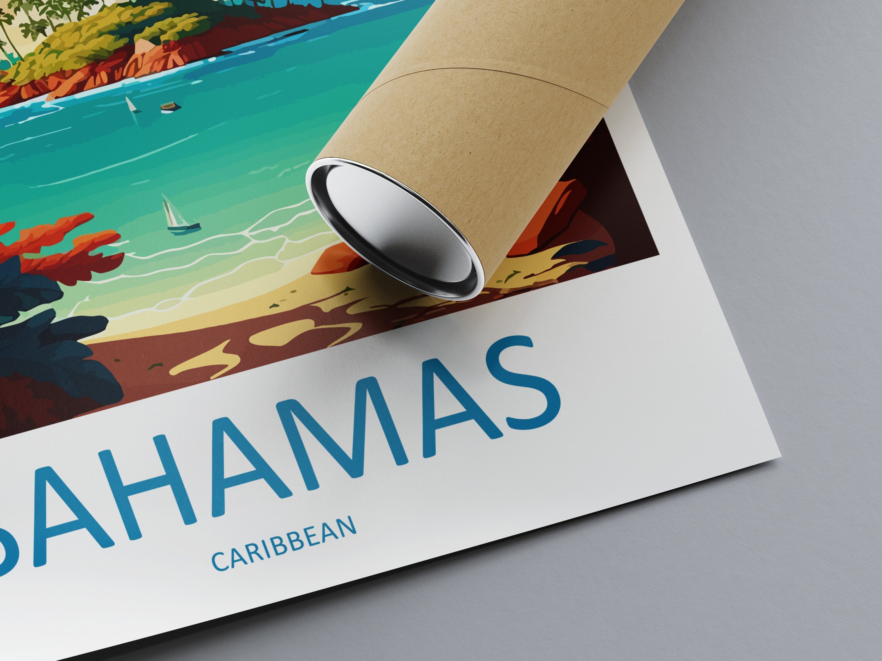 Bahamas Travel Print Wall Art Bahamas Wall Hanging Home Décor Bahamas Gift Art Lovers Wall Art Caribbean Travel Print Bahamas Decor