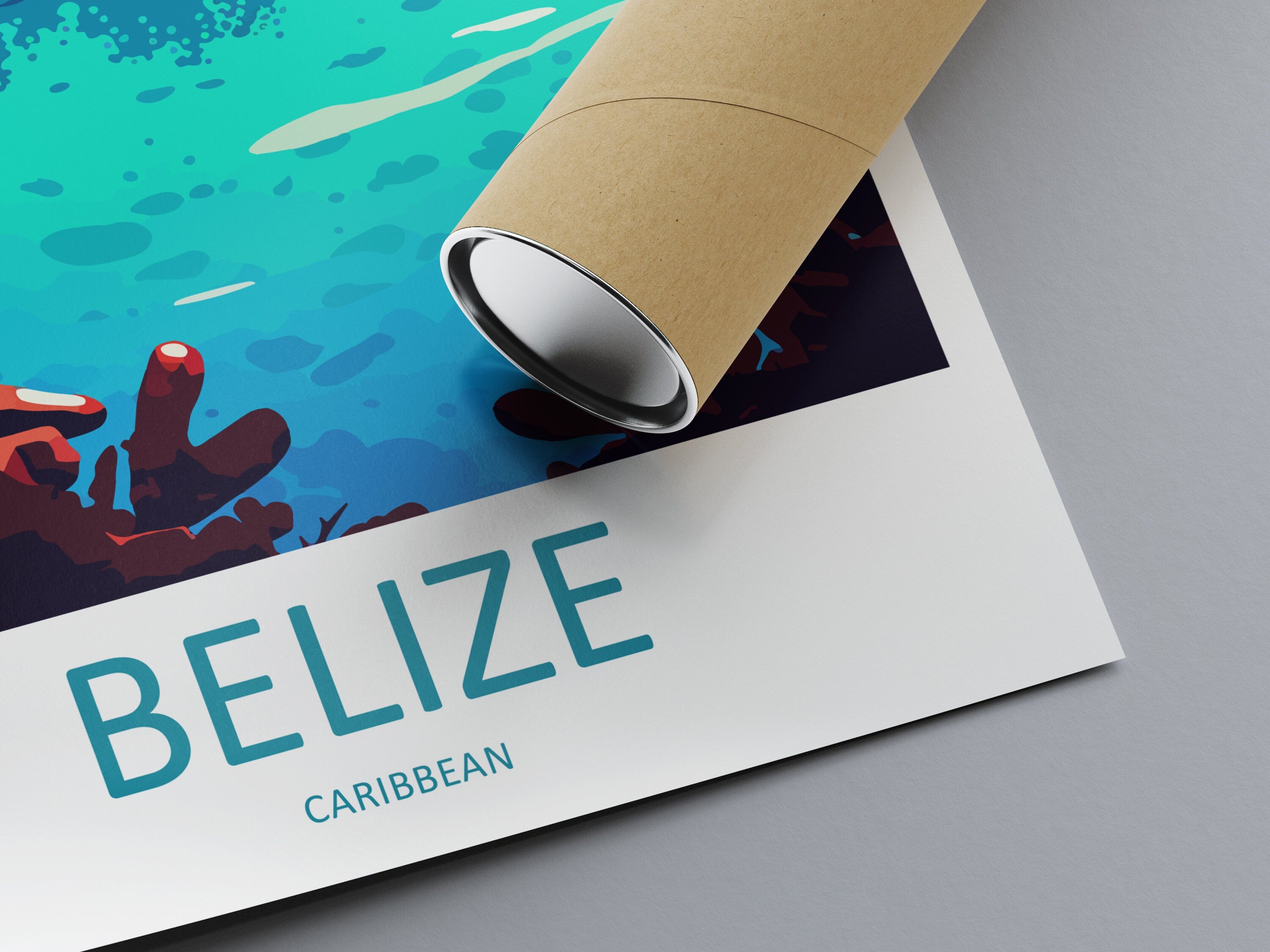 Belize Travel Print Wall Art Belize Wall Hanging Home Décor Belize Gift Art Lovers Wall Art Caribbean Travel Print Belize Decor