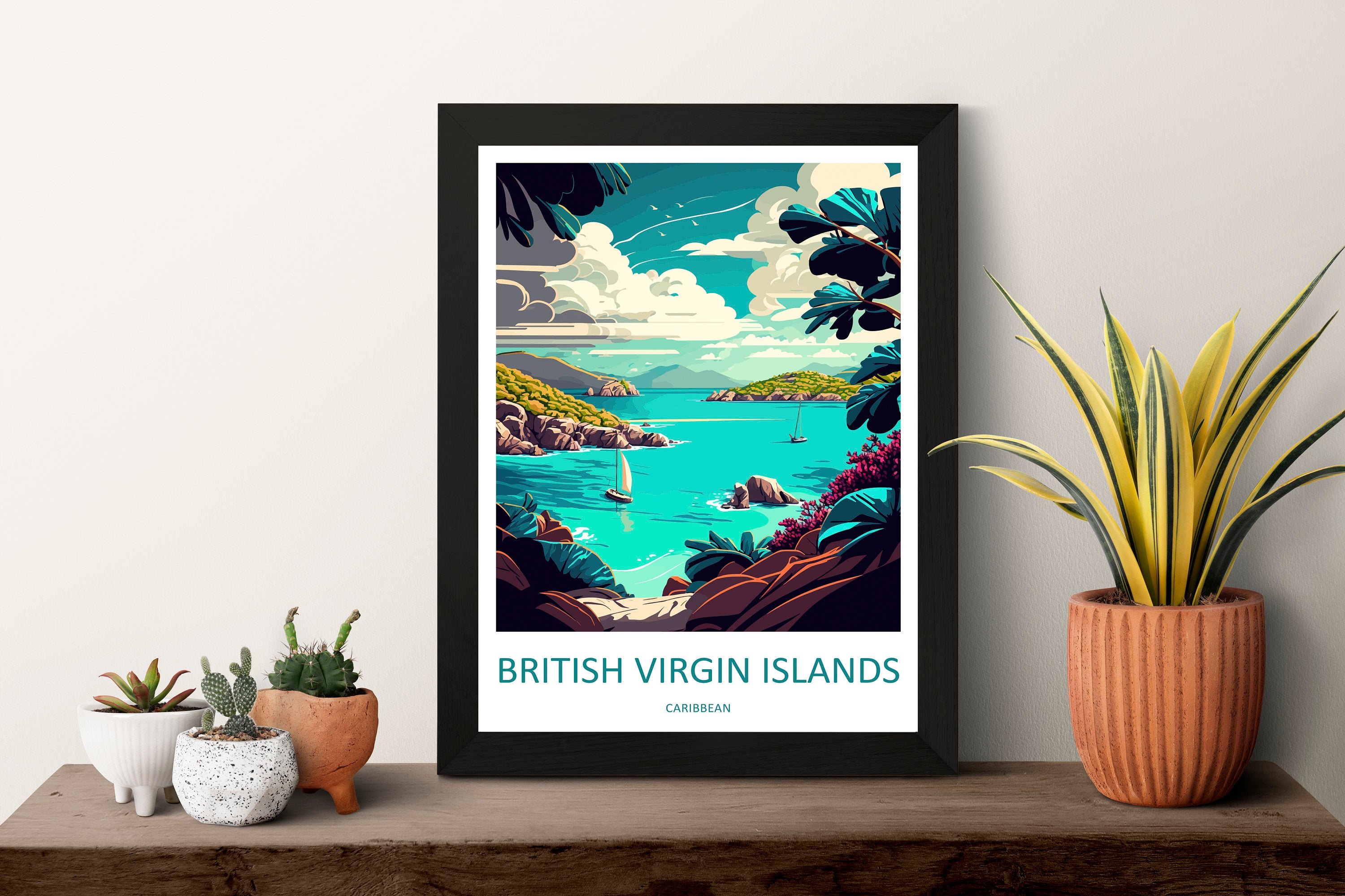 British Virgin Islands Travel Print Wall Art British Virgin Islands Wall Hanging Home Décor British Virgin Islands Gift Art Lovers Wall Art