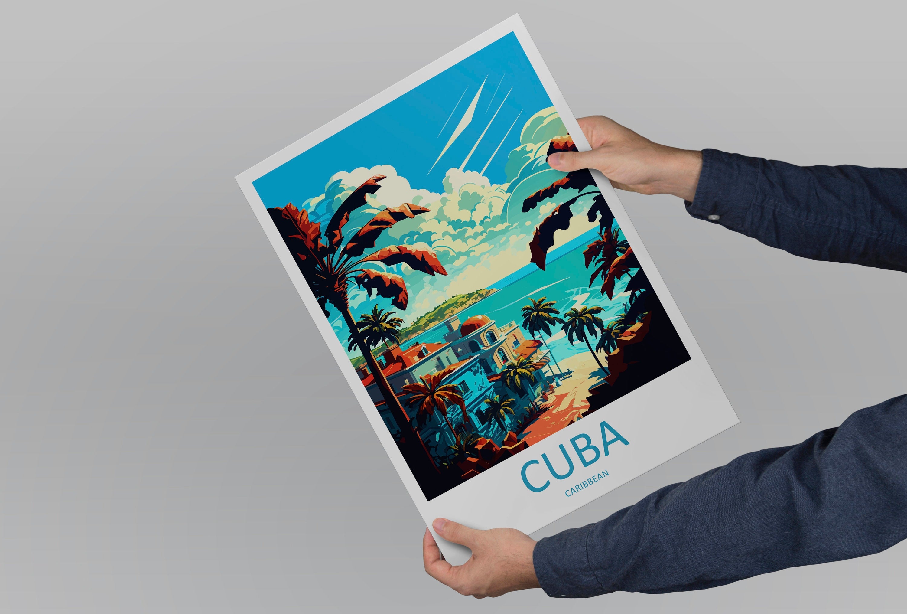 Cuba Travel Print Wall Art Cuba Wall Hanging Home Décor Cuba Gift Art Lovers Wall Art Caribbean Travel Print Poster Gift For Caribbean Art