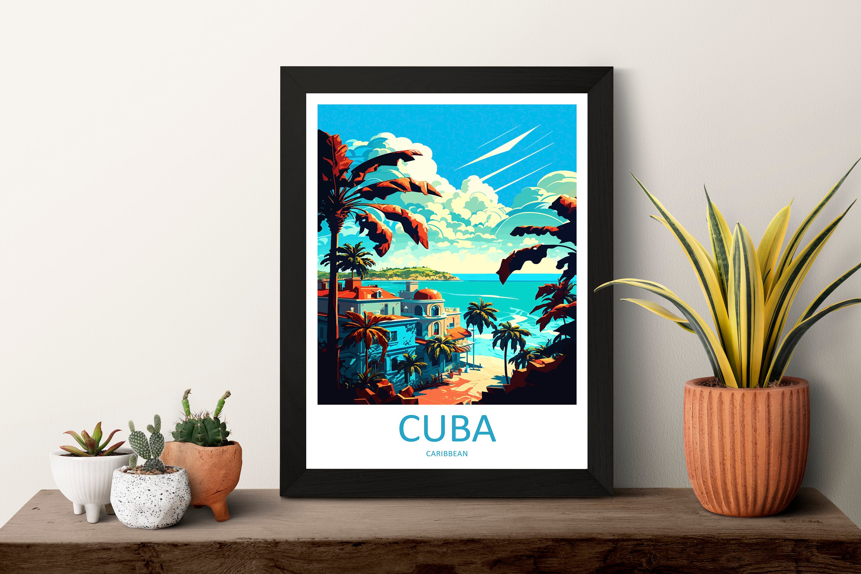 Cuba Travel Print Wall Art Cuba Wall Hanging Home Décor Cuba Gift Art Lovers Wall Art Caribbean Travel Print Poster Gift For Caribbean Art