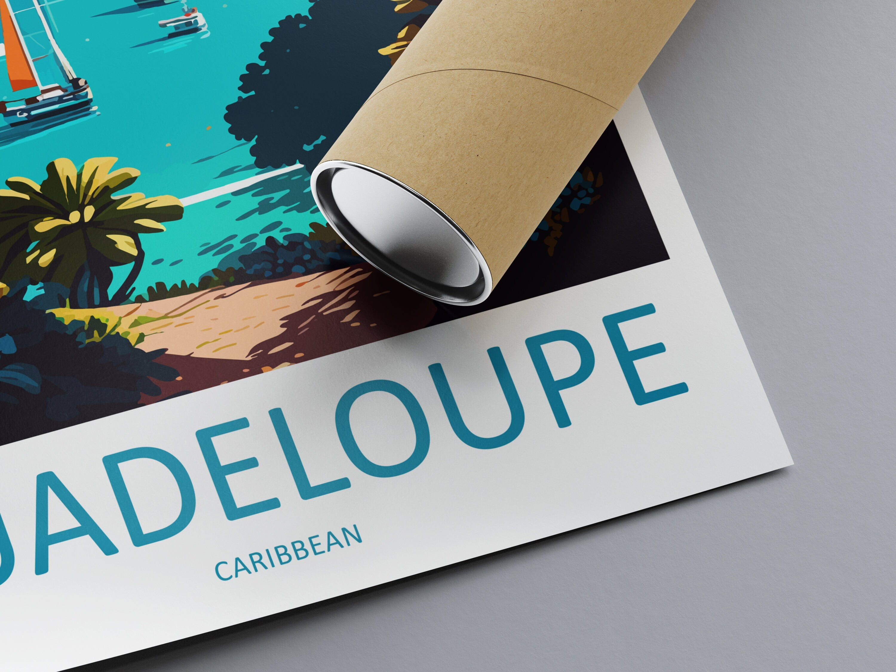 Guadeloupe Travel Print Wall Art Guadeloupe Wall Hanging Home Décor Guadeloupe Gift Art Lovers Wall Art Caribbean Travel Print Poster Gift