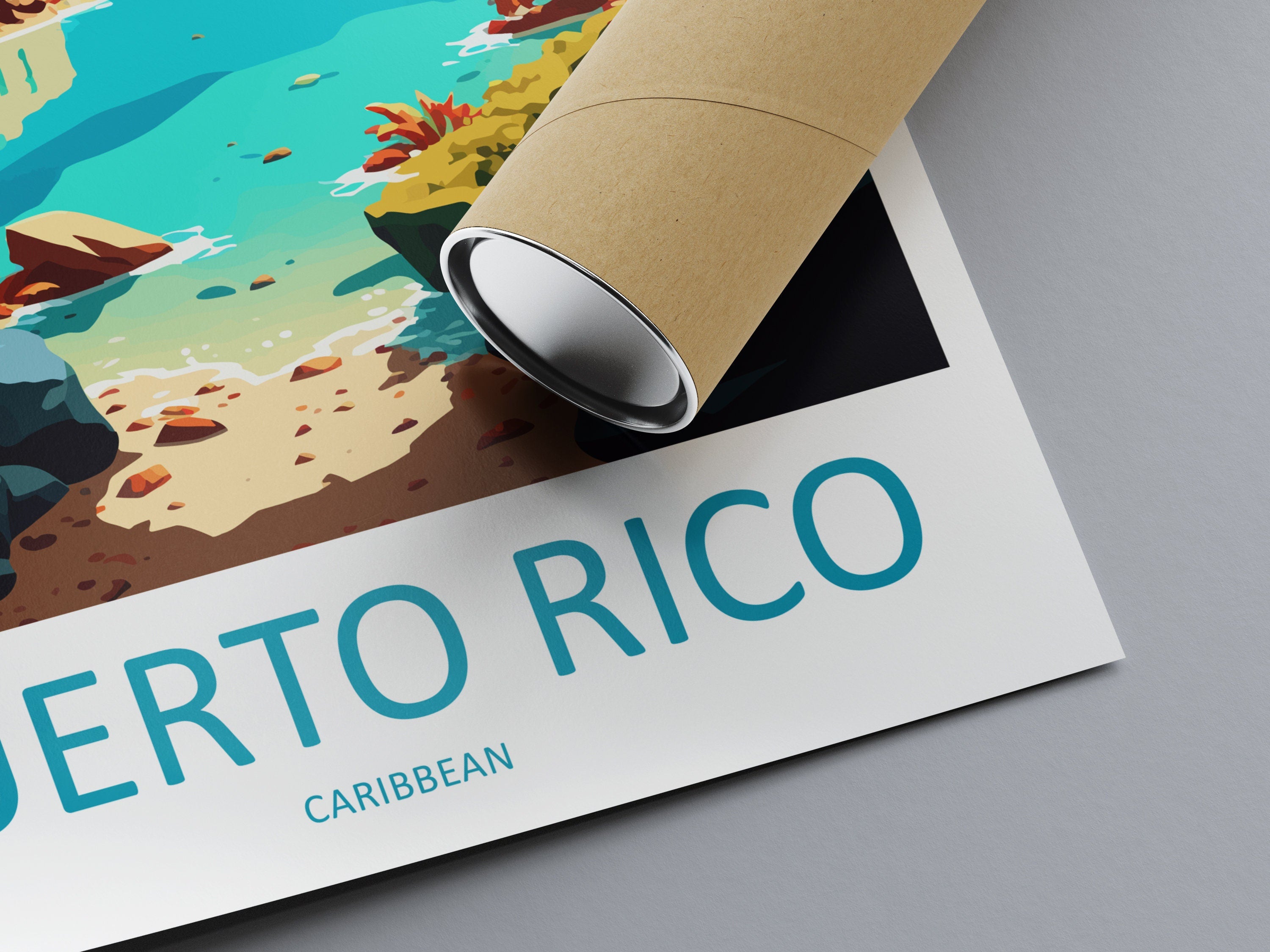 Puerto Rico Travel Print Wall Art Puerto Rico Wall Hanging Home Décor Puerto Rico Gift Art Lovers Wall Art Caribbean Travel Print Poster