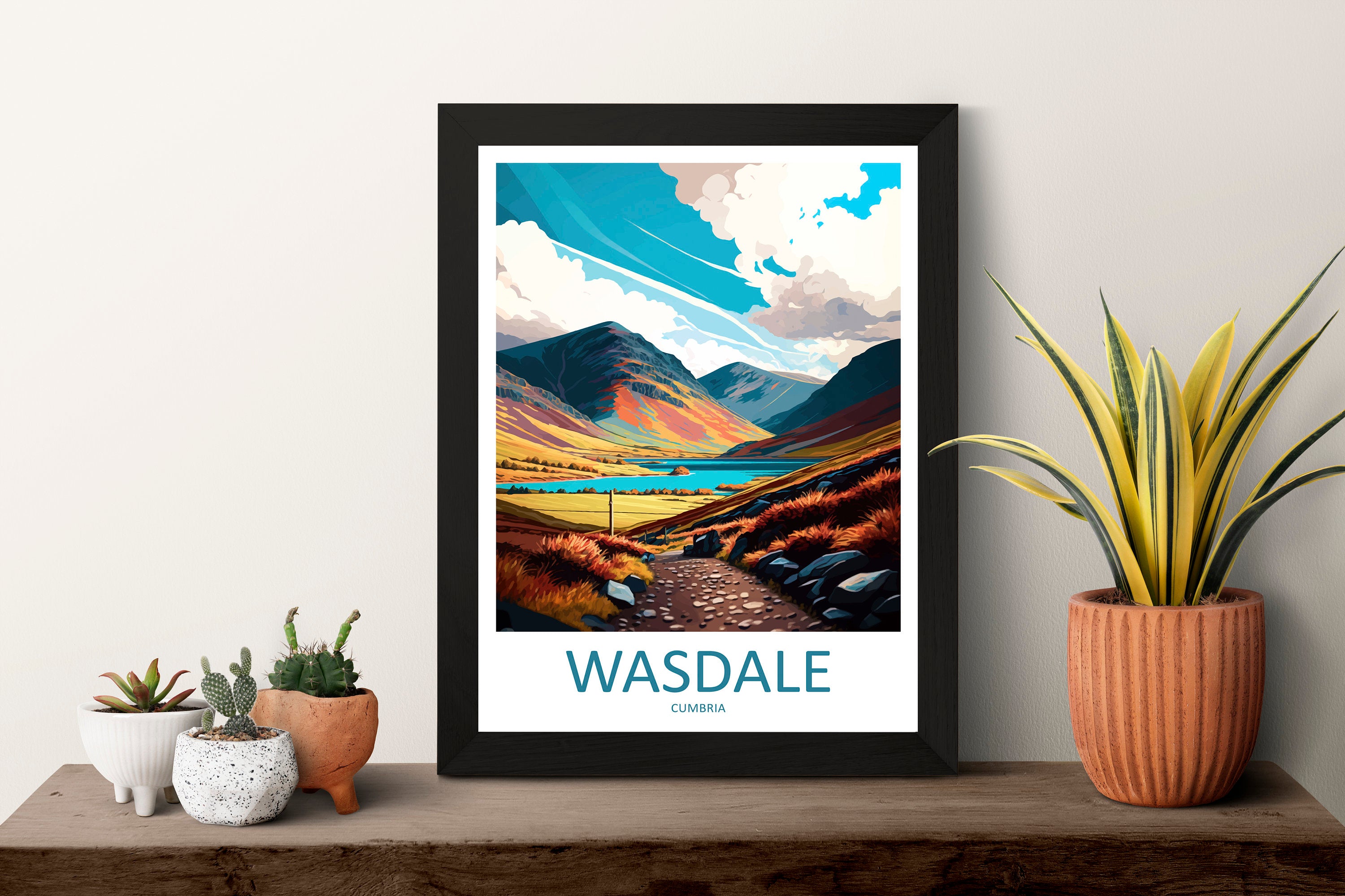 Wasdale Mountain Travel Print Wall Art Wasdale Wall Hanging Home Decoration Wasdale Gift Art Lovers Wall Art Print Art Wasdale Travel Art