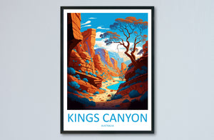 Kings Canyon Travel Print Wall Art Kings Canyon Wall Hanging Home Décor Kings Canyon Gift Art Lovers Wall Art Australia Travel Print