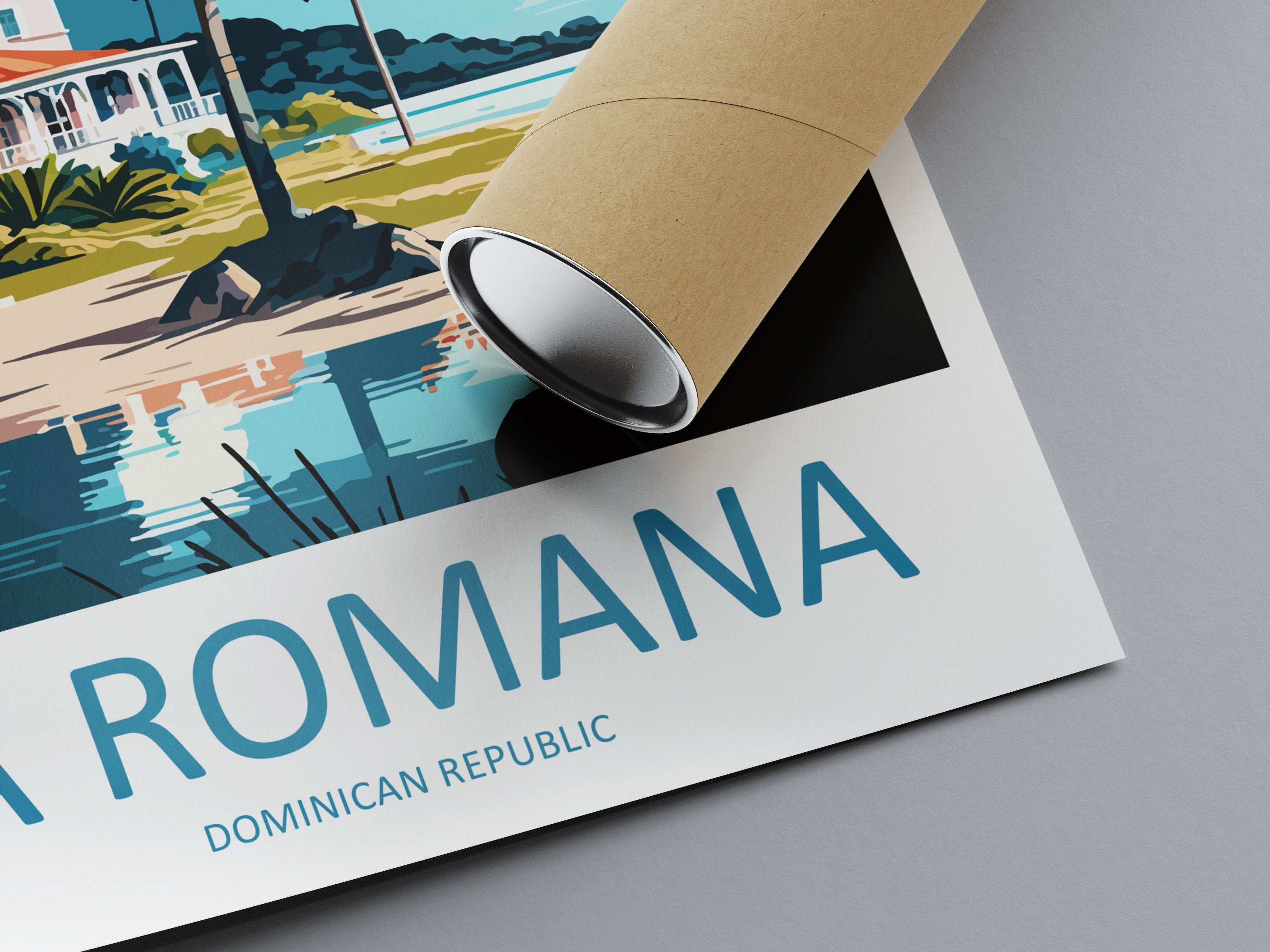 La Romana Travel Print Wall Art La Romana Wall Hanging Home Décor La Romana Gift Art Lovers Wall Art Caribbean Travel Print