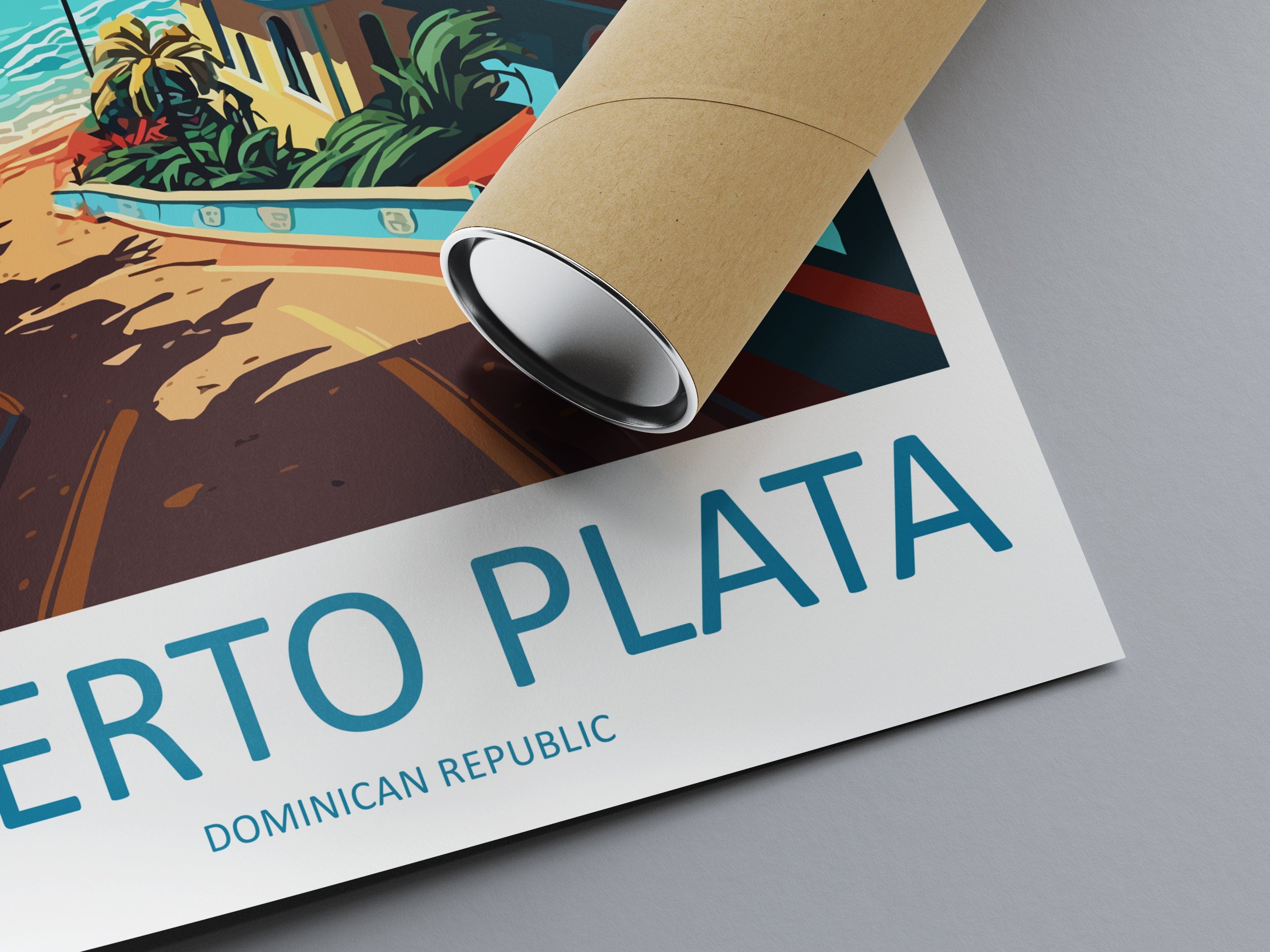 Puerto Plata Travel Print Wall Art Puerto Plata Wall Hanging Home Décor Puerto Plata Gift Art Lovers Wall Art Caribbean Travel Print