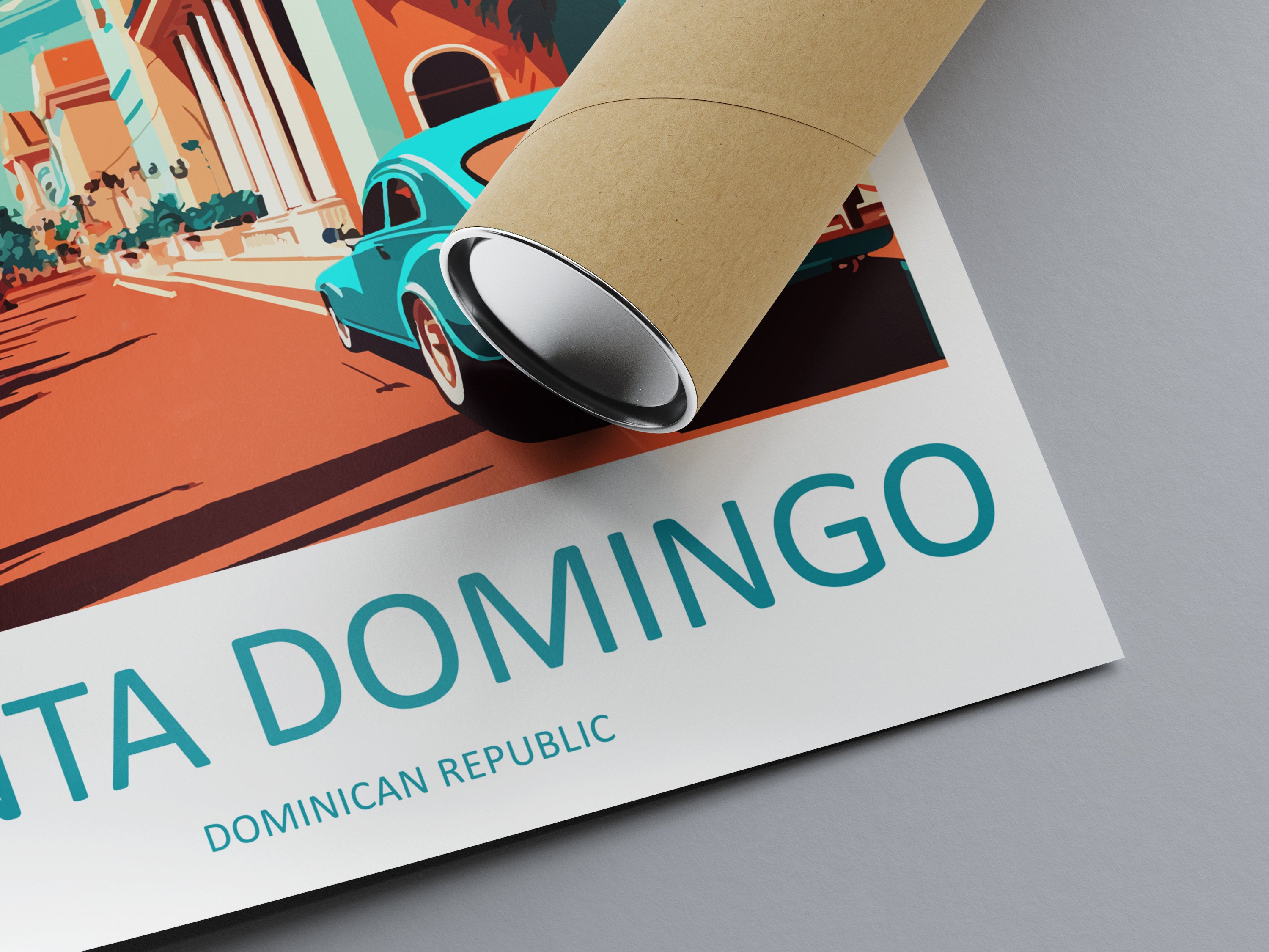 Santa Domingo Travel Print Wall Art Santa Domingo Wall Hanging Home Décor Santa Domingo Gift Art Lovers Wall Art Caribbean Travel Print