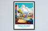 Freeport Travel Print Wall Art Freeport Wall Hanging Home Décor Freeport Gift Art Lovers Wall Art Caribbean Travel Print