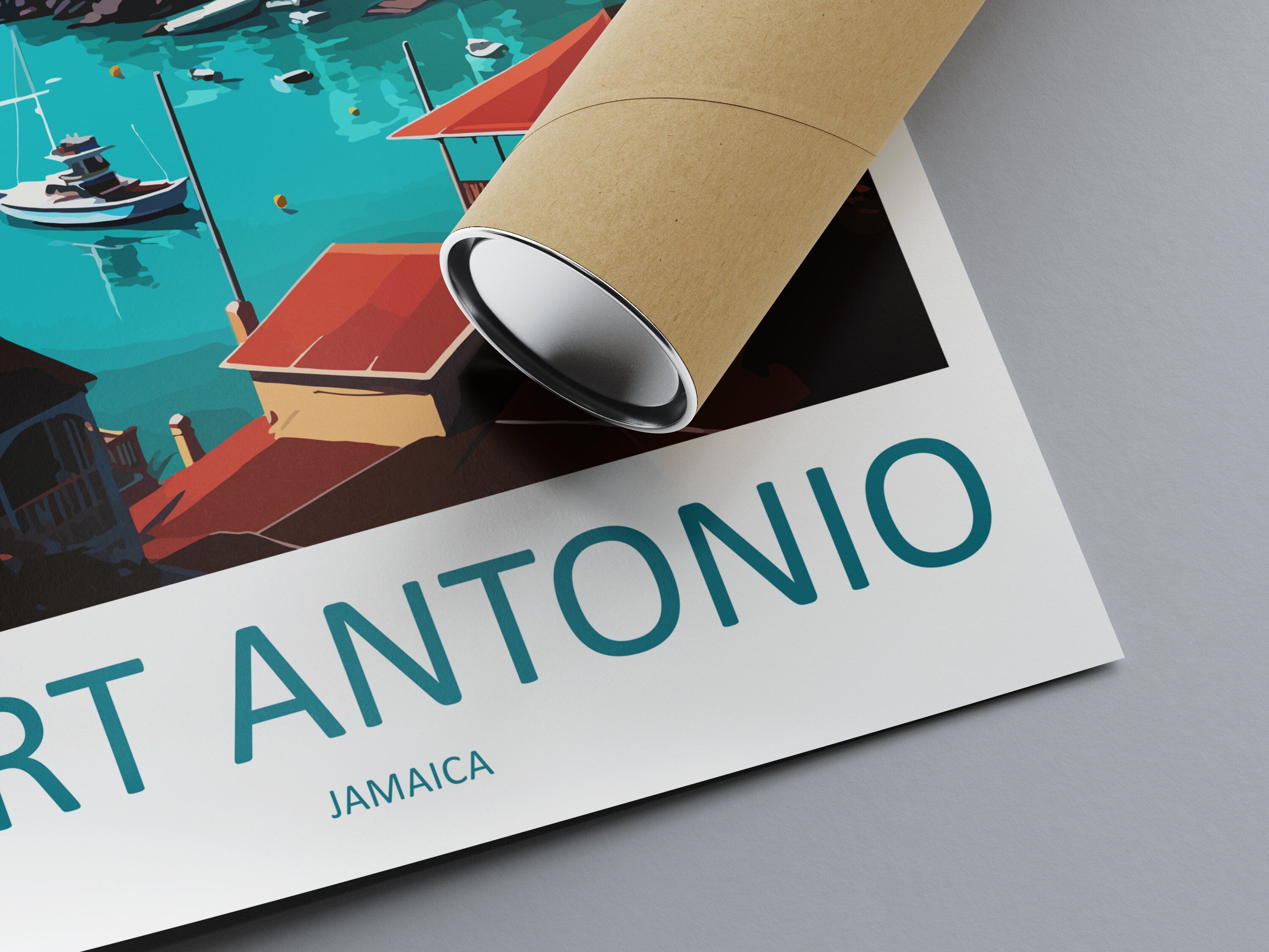 Port Antonio Travel Print Wall Art Port Antonio Wall Hanging Home Décor Port Antonio Gift Art Lovers Wall Art Caribbean Travel Print