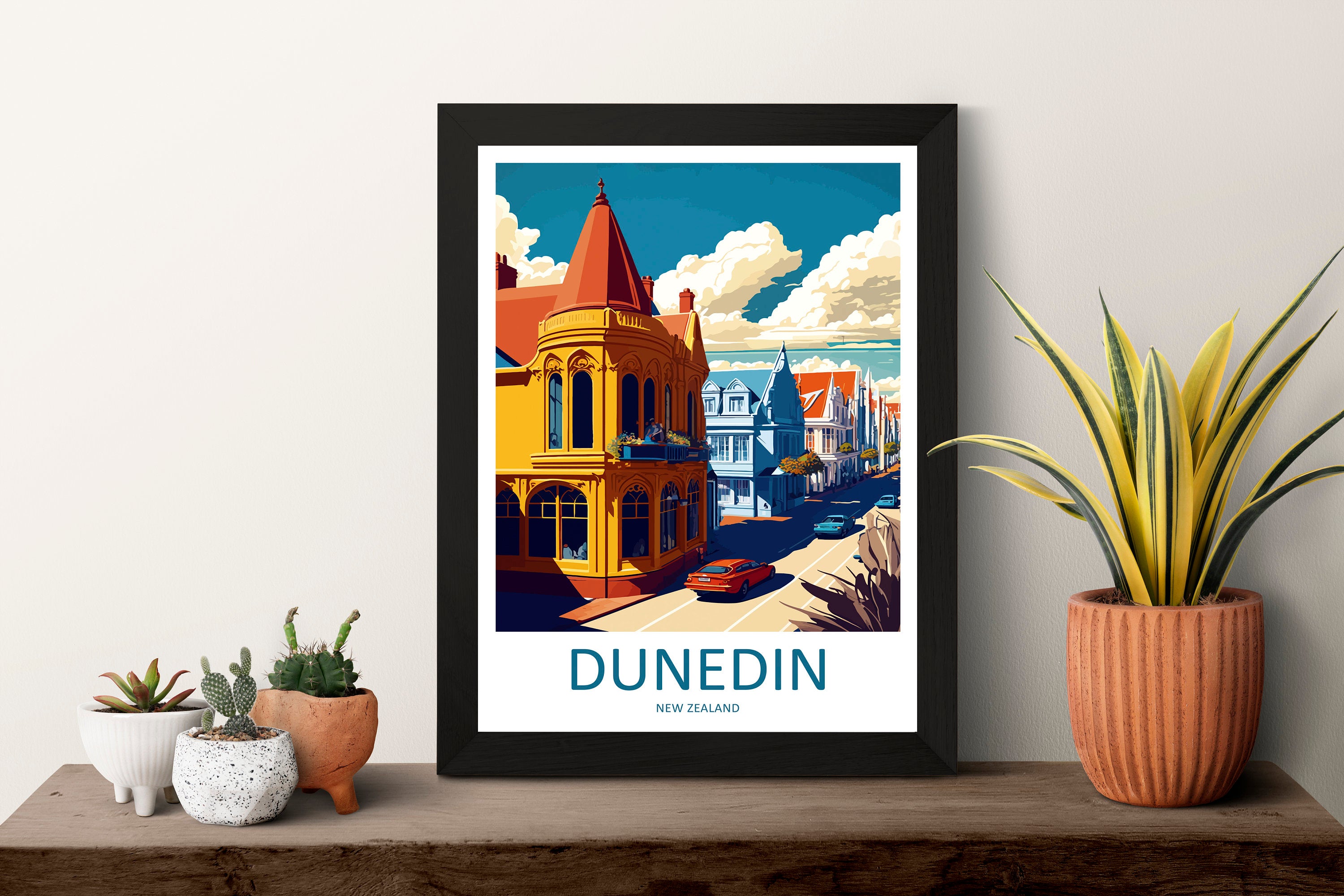 Dunedin Travel Print Wall Art Dunedin Wall Hanging Home Décor Dunedin Gift Art Lovers New Zealand Art Lover Gift Print Art