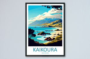 Kaikoura Travel Print Wall Art Kaikoura Wall Hanging Home Décor Kaikoura Gift Art Lovers New Zealand Art Lover Gift Print Art