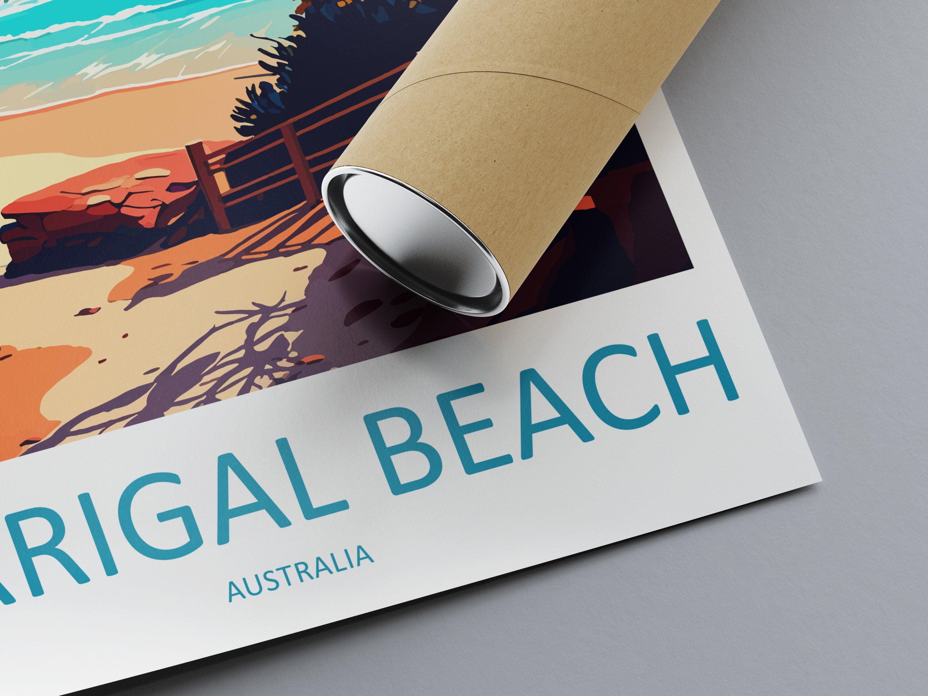 Terrigal Beach Travel Print Wall Art Terrigal Beach Wall Hanging Home Décor Terrigal Beach Gift Art Lovers Wall Art Australia Travel Print