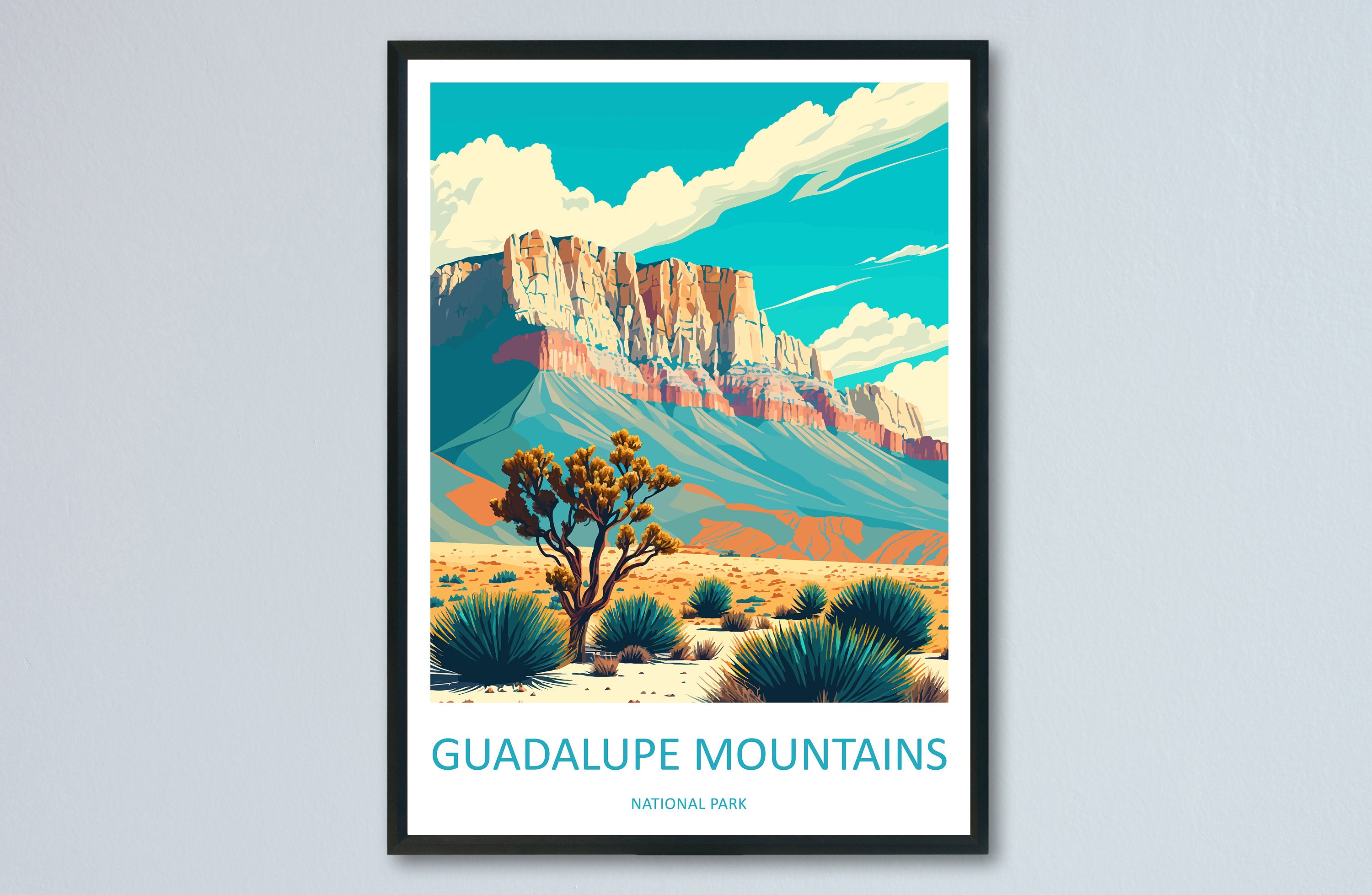 Guadalupe Mountains National Park Travel Print Wall Art Guadalupe Mountains National Park Wall Hanging Home Décor Guadalupe Mountains Art