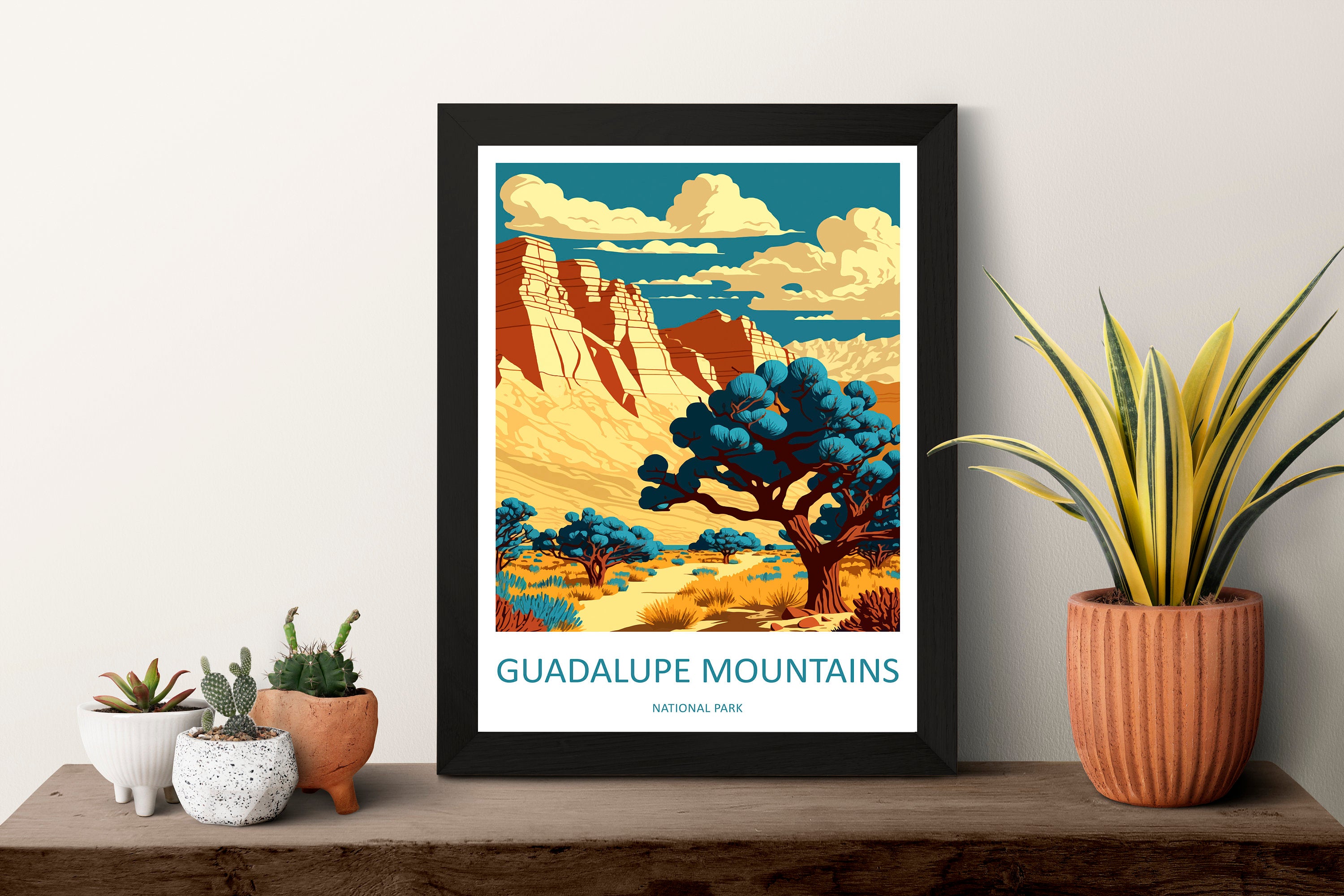 Guadalupe Mountains National Park Travel Print Wall Art Guadalupe Mountains National Park Wall Hanging Home Décor Guadalupe Mountains Art