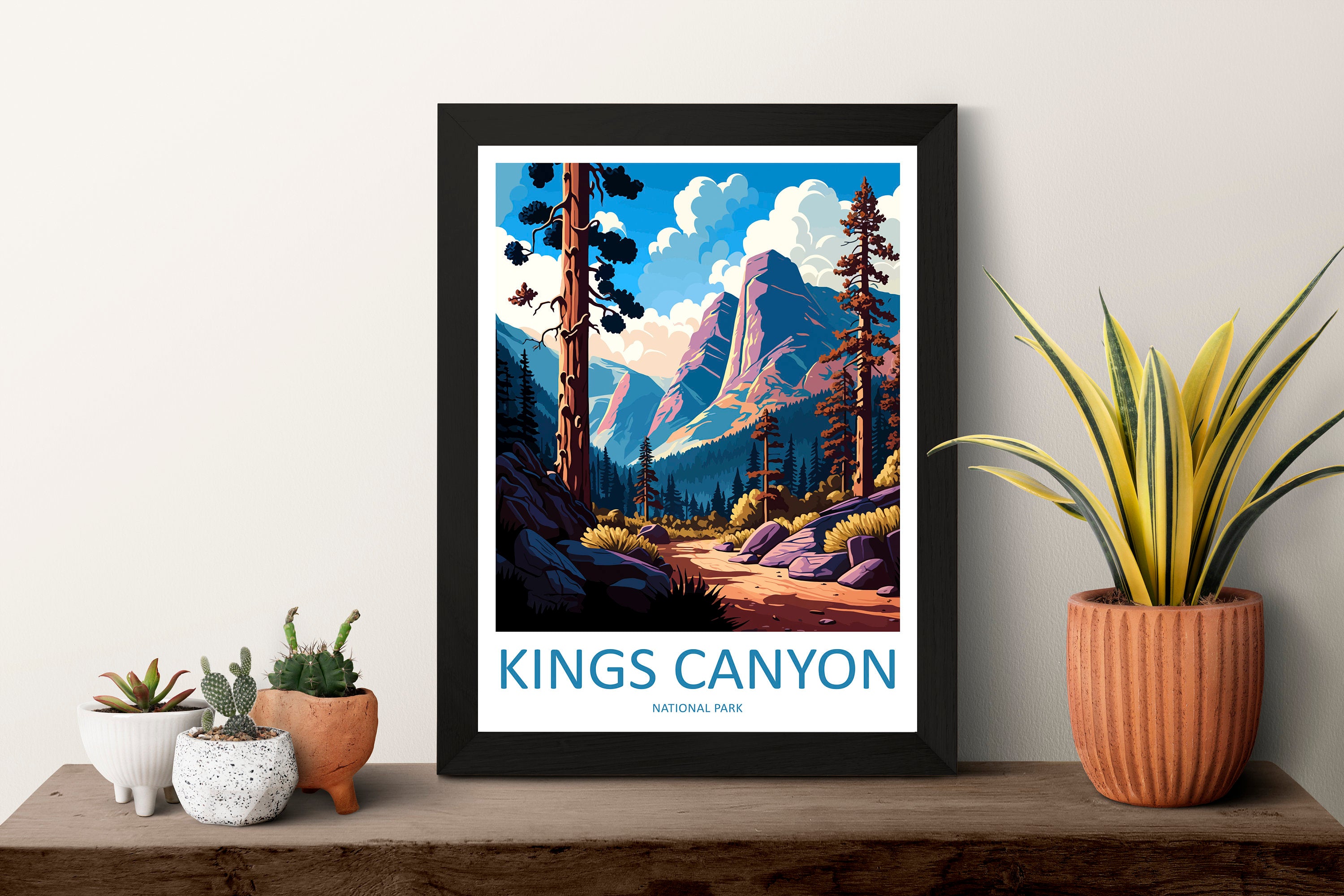 Kings Canyon National Park Travel Print Wall Art Kings Canyon National Park Wall Hanging Home Décor Kings Canyon National Park Gift Art