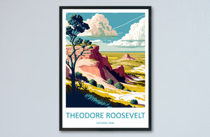 Theodore Roosevelt National Park Travel Print Wall Art Theodore Roosevelt National Park Wall Hanging Home Décor Theodore Roosevelt National