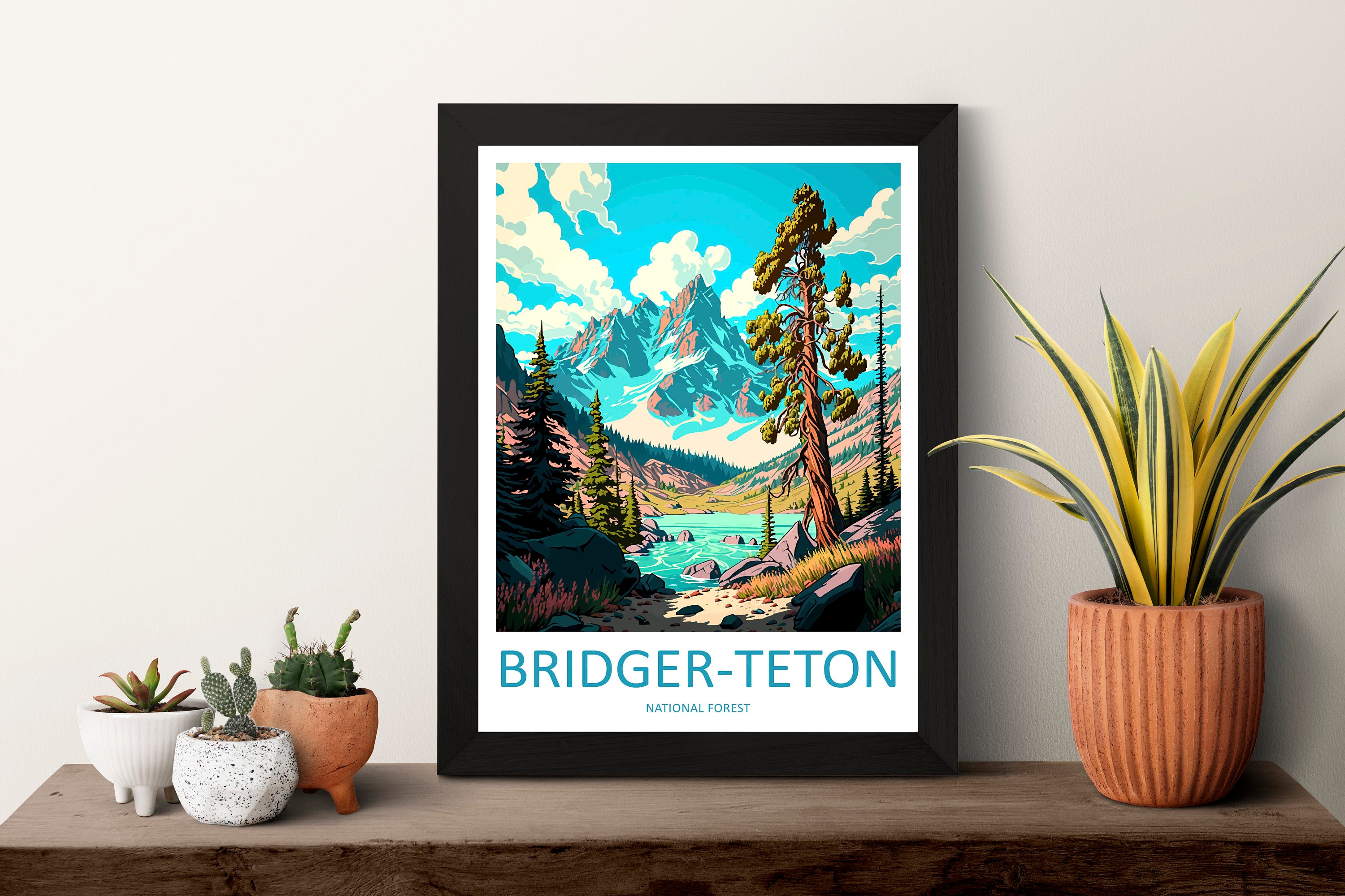 Bridger-Teton National Park Travel Print Wall Art Bridger-Teton National Park Wall Hanging Home Décor Bridger-Teton National Park Art Gift