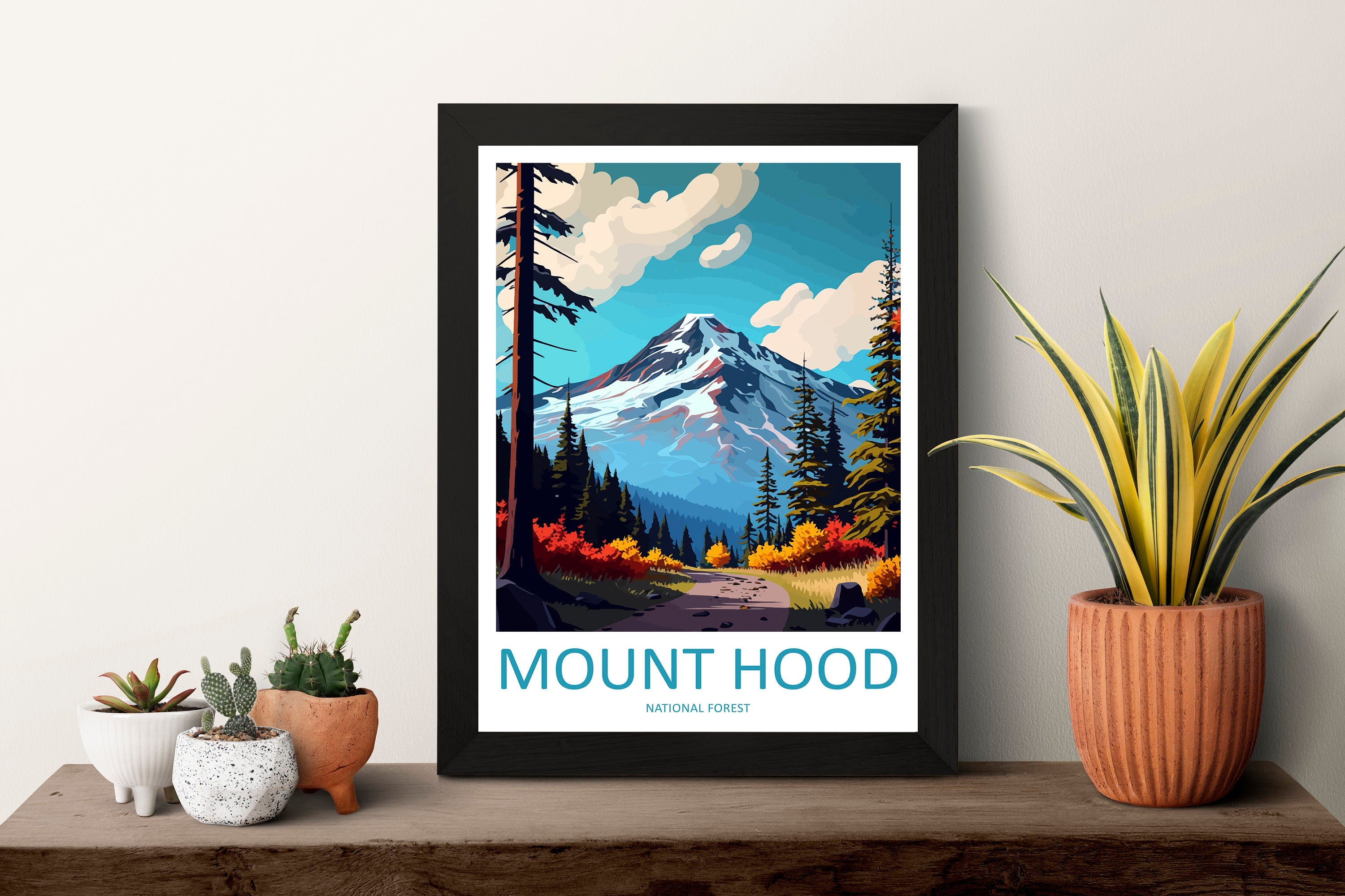 Mount Hood National Forest Travel Print Wall Art Mount Hood National Forest Wall Hanging Home Décor Mount Hood National Forest Art Gift