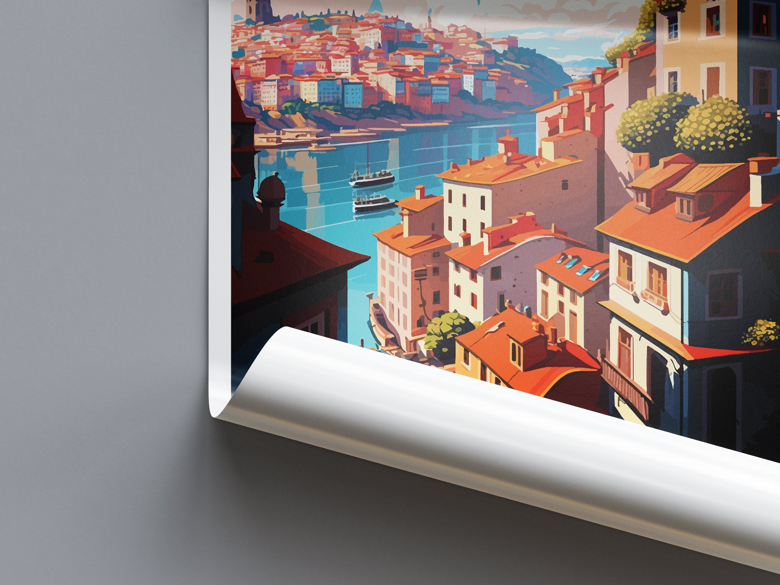 Porto Travel Print Wall Art Porto Wall Hanging Home Décor Porto Gift Art Lovers Portugal Art Lover Gift Porto Wall Décor