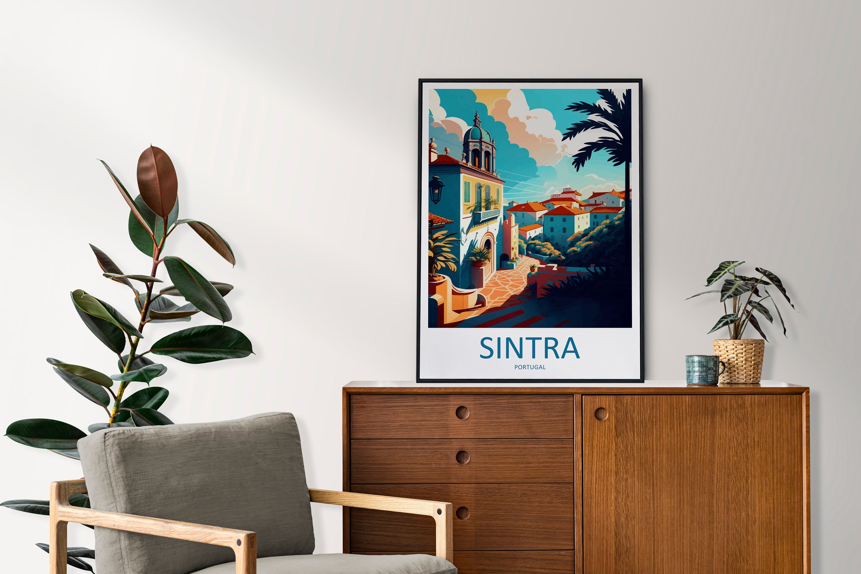 Sintra Travel Print Wall Art Sintra Wall Hanging Home Décor Sintra Gift Art Lovers Portugal Art Lover Gift Sintra Wall Décor