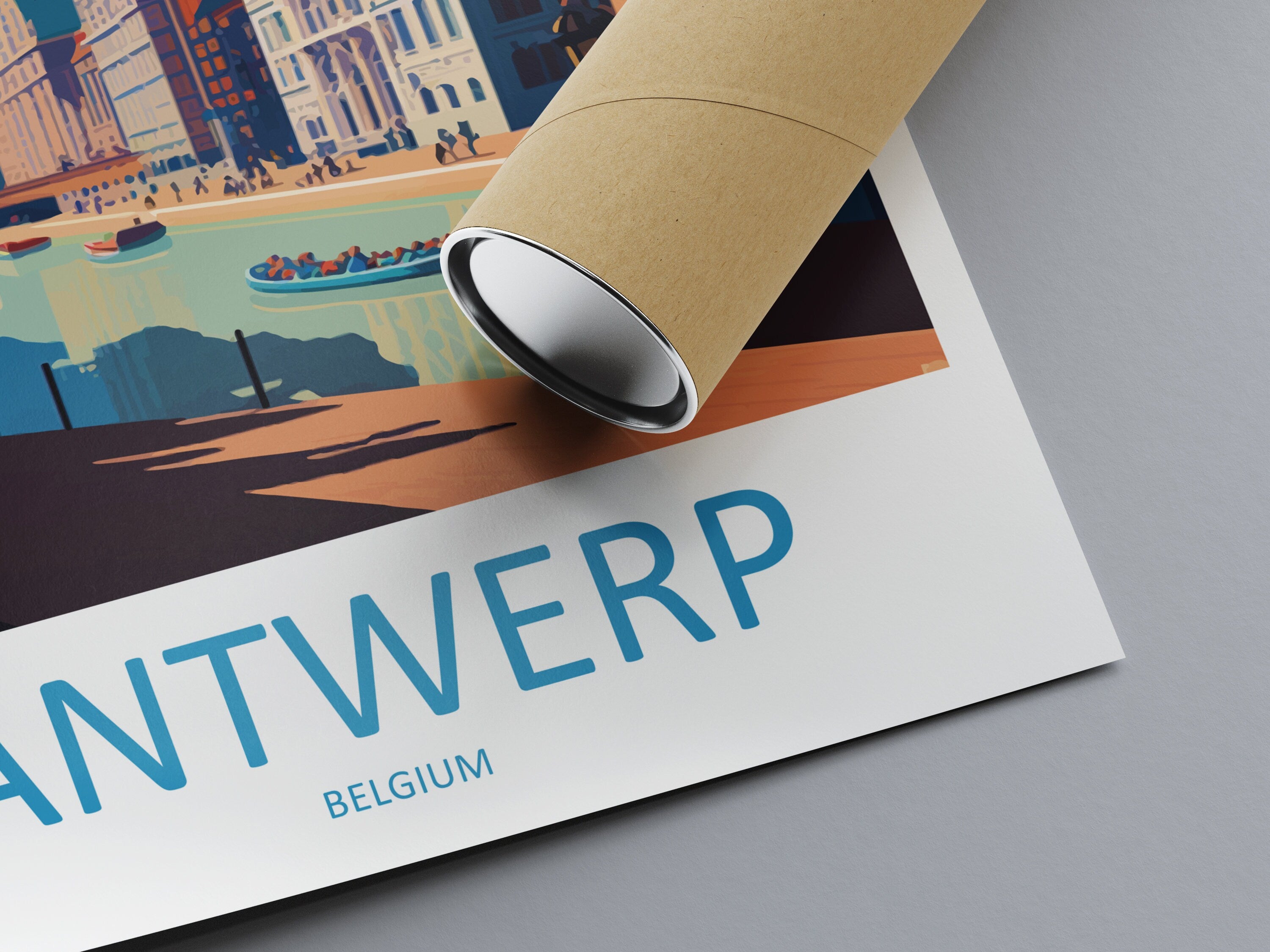 Antwerp Travel Print Wall Art Antwerp Wall Hanging Home Décor Antwerp Gift Art Lovers Belgium Art Lover Gift Antwerp Wall Décor