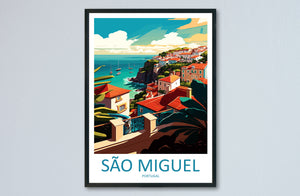 São Miguel Travel Print Wall Art São Miguel Wall Hanging Home Décor São Miguel Gift Art Lovers Portugal Art Lover Gift São Miguel Wall Décor