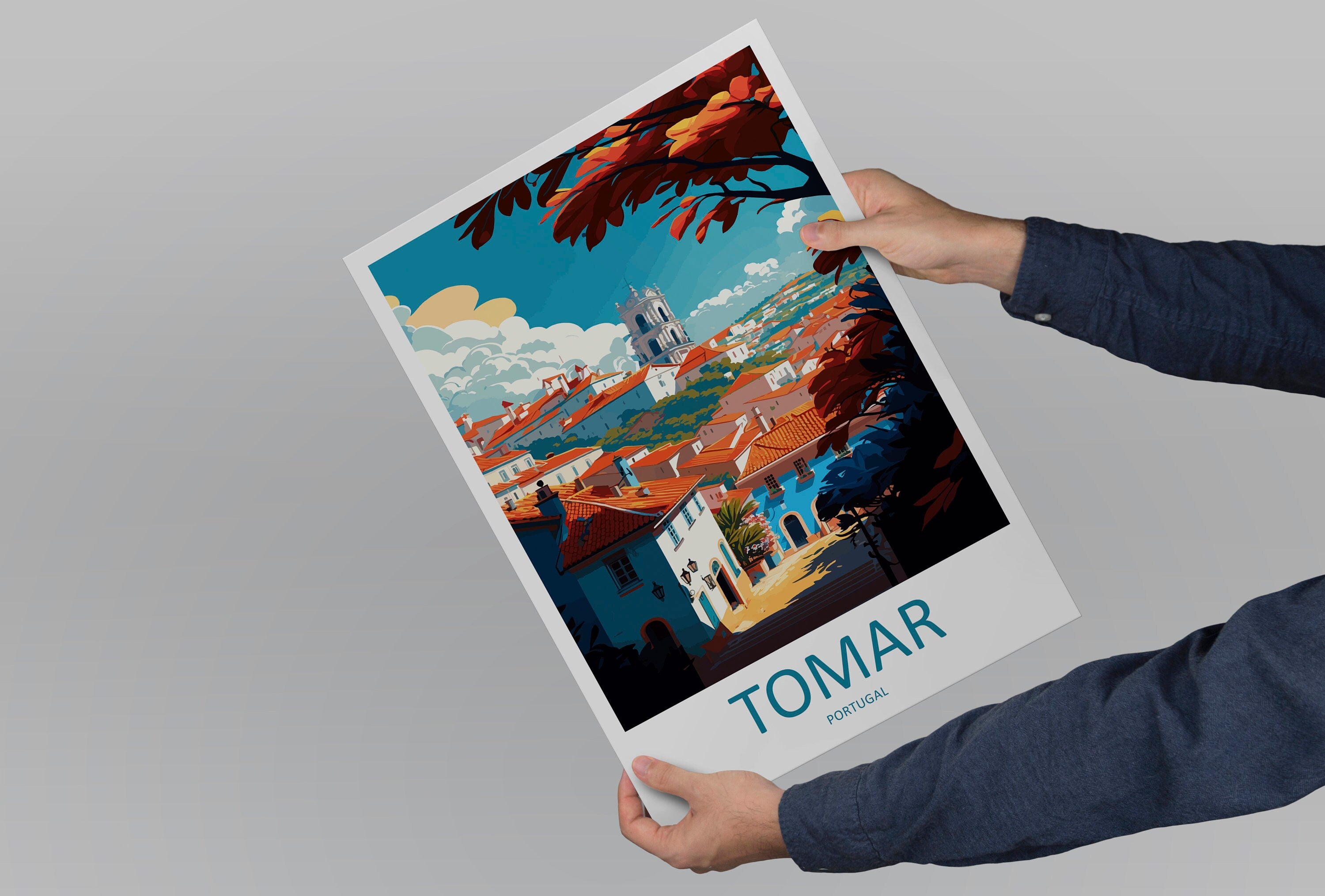 Tomar Travel Print Wall Art Tomar Wall Hanging Home Décor Tomar Gift Art Lovers Portugal Art Lover Gift Tomar Wall Décor