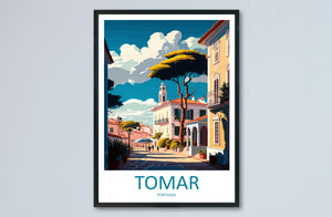 Tomar Travel Print Wall Art Tomar Wall Hanging Home Décor Tomar Gift Art Lovers Portugal Art Lover Gift Tomar Wall Décor