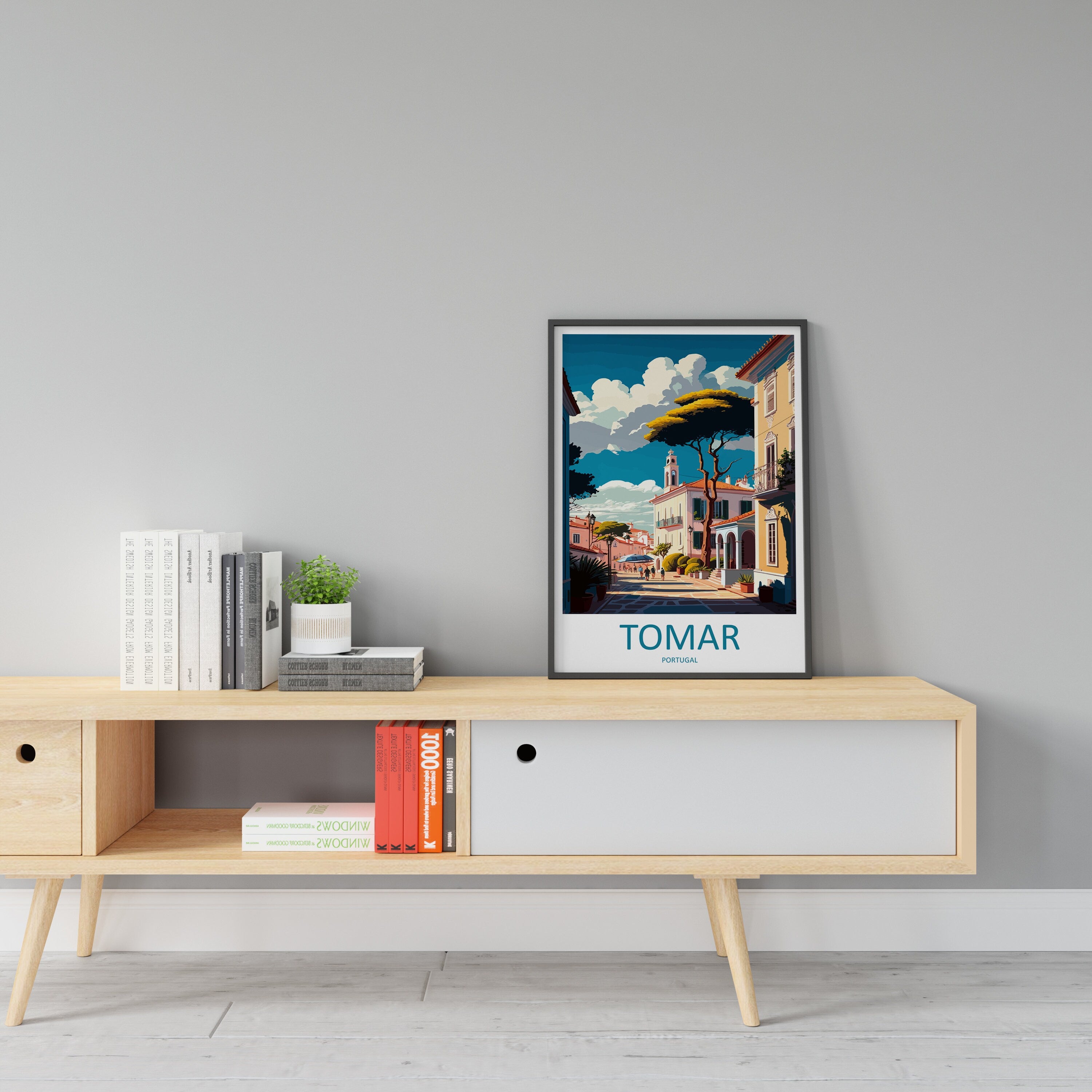 Tomar Travel Print Wall Art Tomar Wall Hanging Home Décor Tomar Gift Art Lovers Portugal Art Lover Gift Tomar Wall Décor