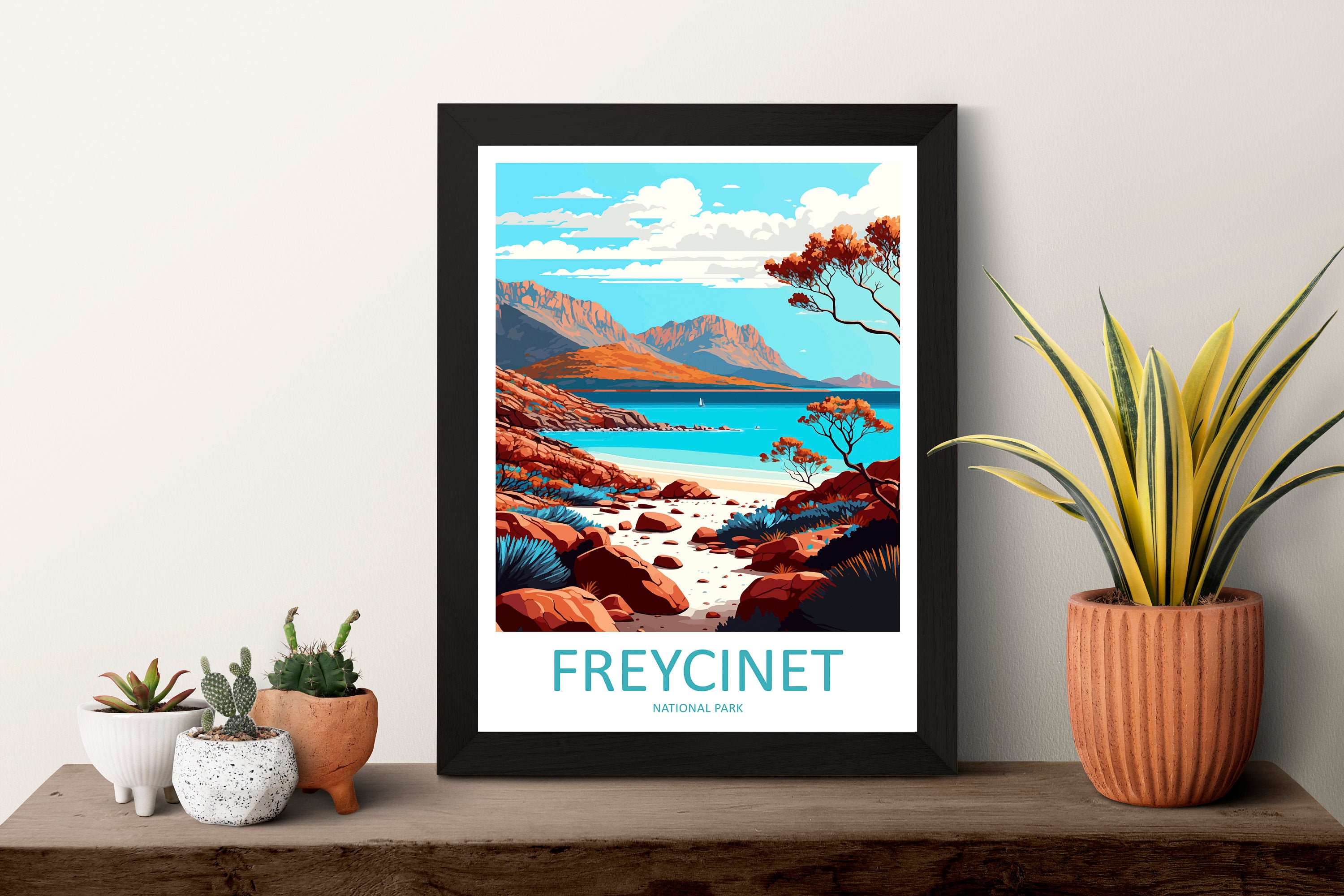 Freycinet National Park Travel Print Wall Art Freycinet Wall Hanging Home Décor Freycinet Gift Art Lovers Wall Art Australia Travel Print